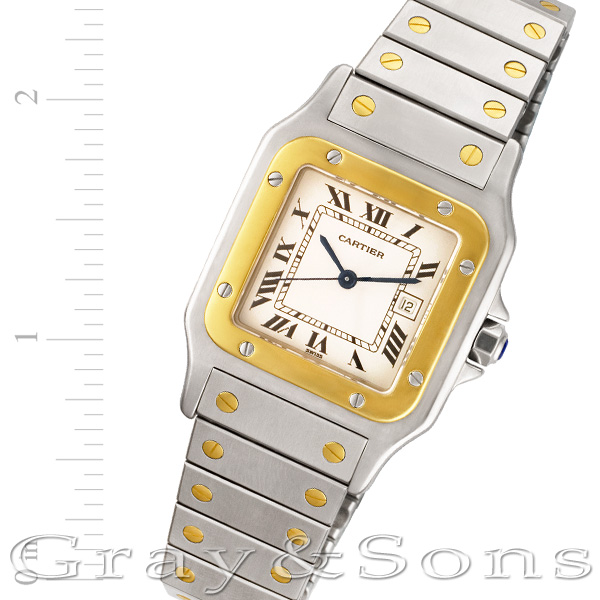 Pre-owned Cartier Santos W20058C4 18k & steel W515945 | Gray & Sons