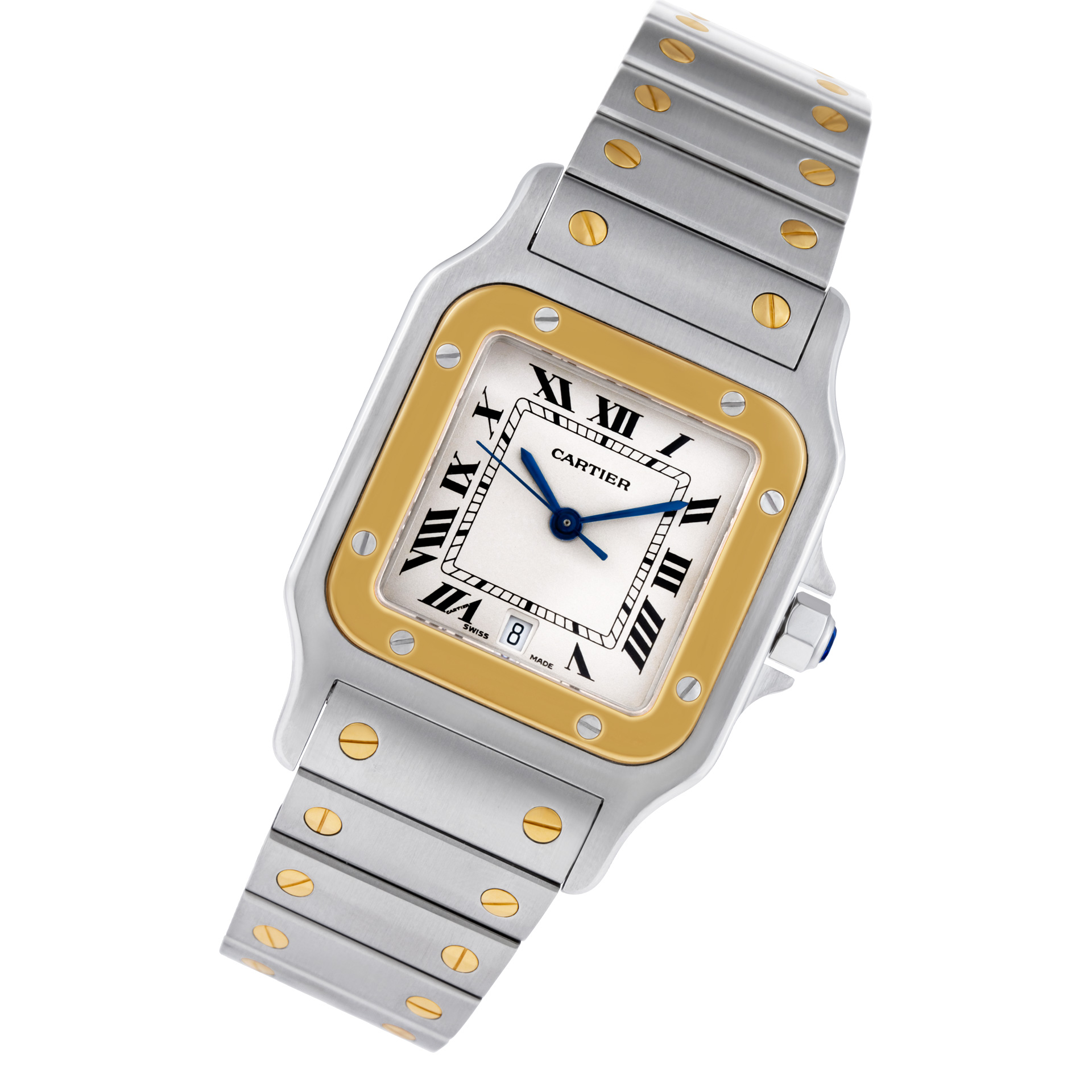 Preowned Cartier Santos BB082689 18k & steel mm Quartz | Gray & Sons