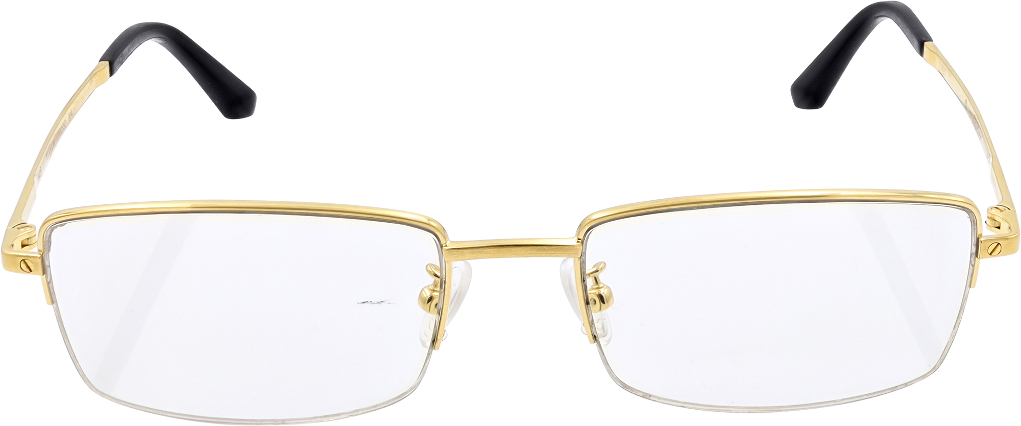 Cartier Santos glasses in gold plate