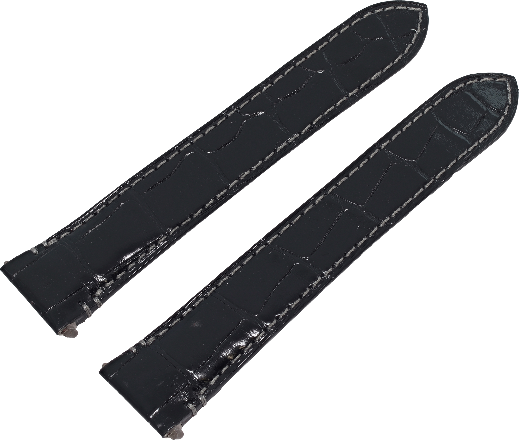 Cartier Santos Quick Release Black Alligator Strap 18mm x16mm Cartier Santos Quick Release Black Alligator Strap 18mm x16mm