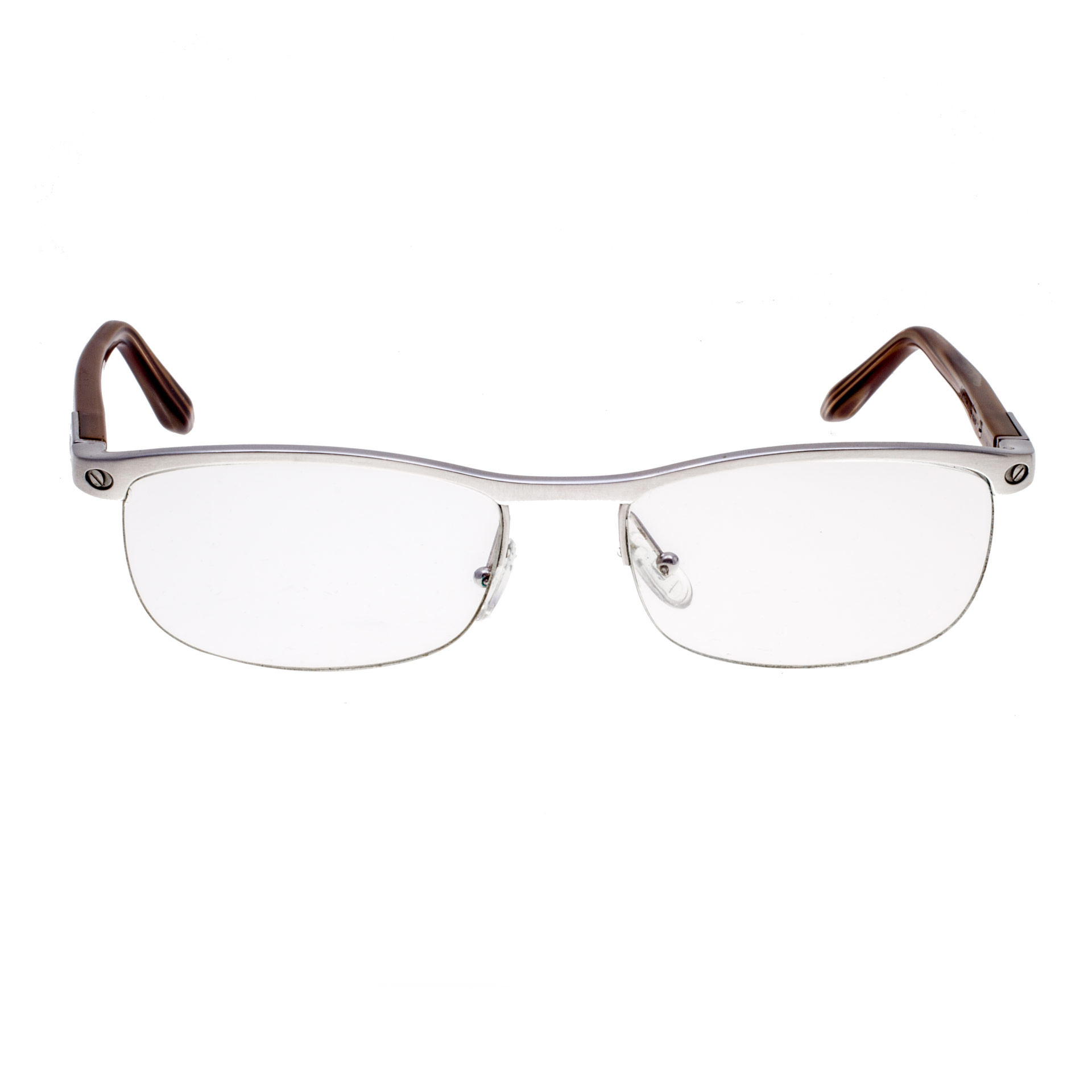 Cartier steel frame with wood stem glasses S516208 | Gray & Sons