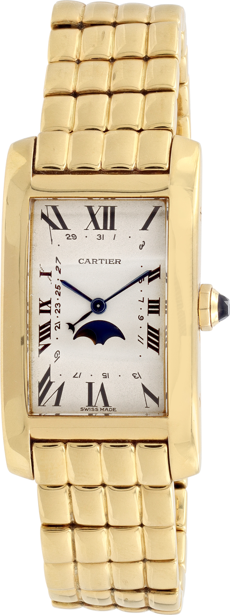 Cartier Tank Americaine "Phase de Lune" 18k 31mm 819907 W530415