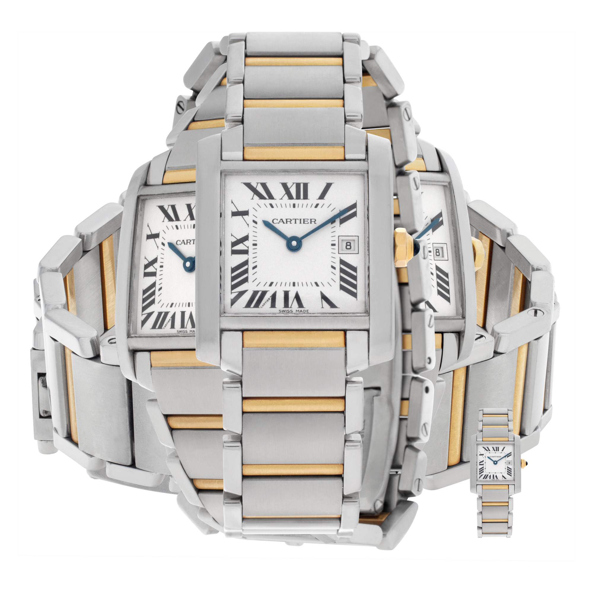Used Cartier Tank Francaise W524899 18k & steel 30mm Quartz