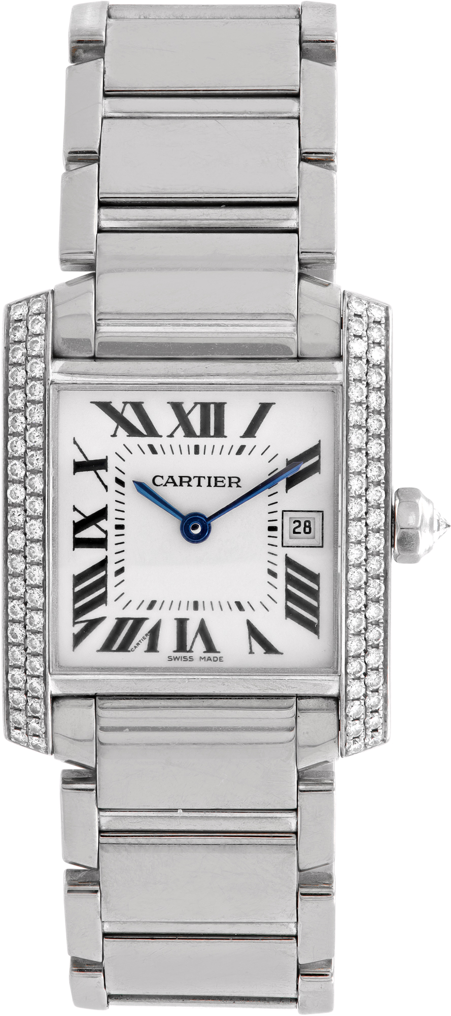 Cartier Tank Francaise " Double row of diamonds" 25mm 2491 W530742
