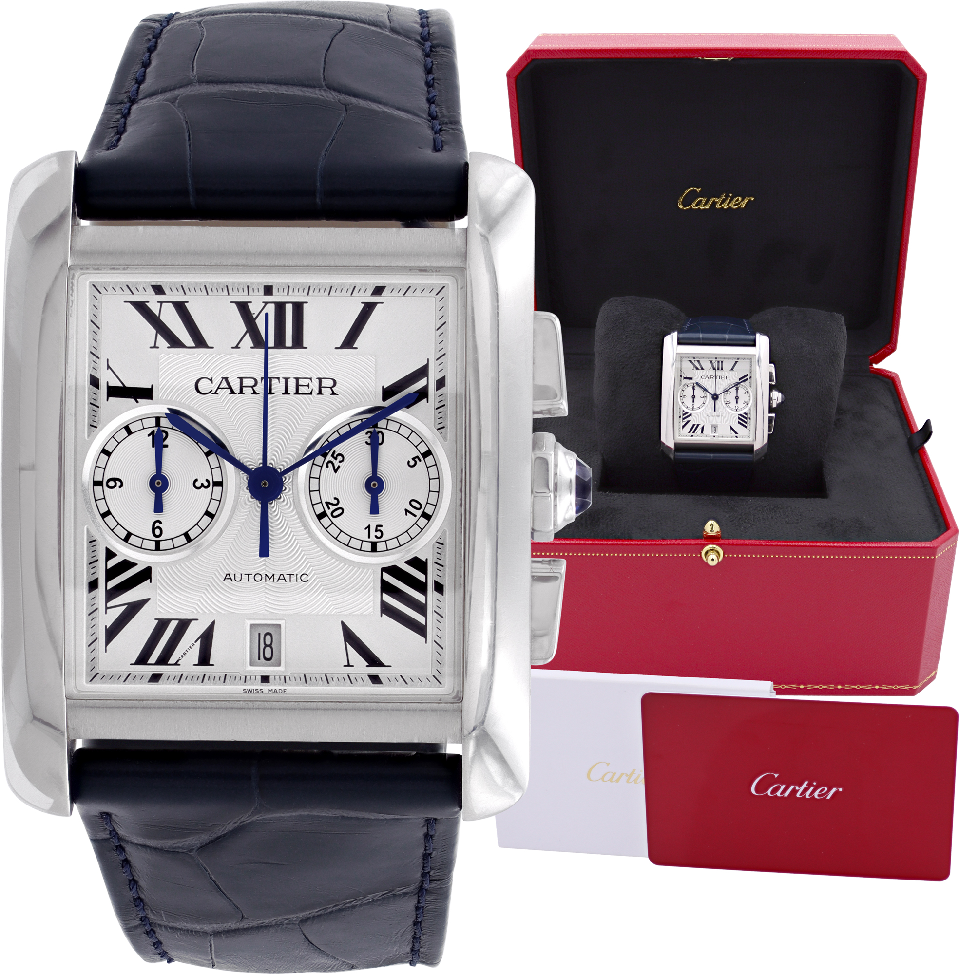 Cartier Tank MC in stainless steel