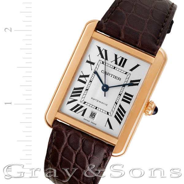 Preowned Cartier Tank Solo w5200026 18k rose gold 31mm | Gray & Sons