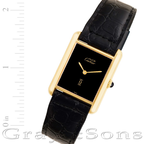 Pre-owned Cartier Tank Vermeil vermeil 23mm Manual watch |