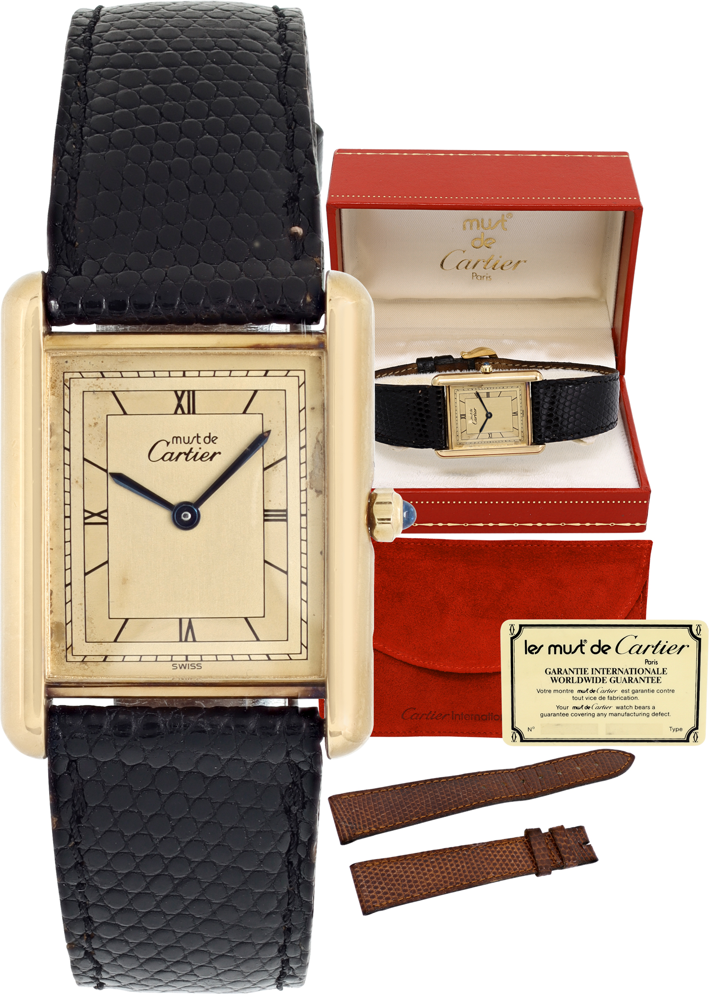 Cartier Tank Vermeil 30mm 681008