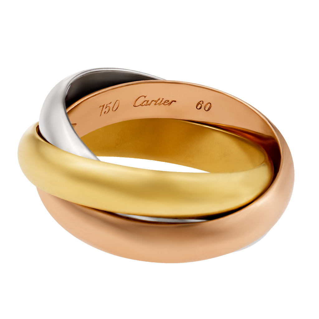 Cartier Trinity in 18k medium width | Gray & Sons Jewelers