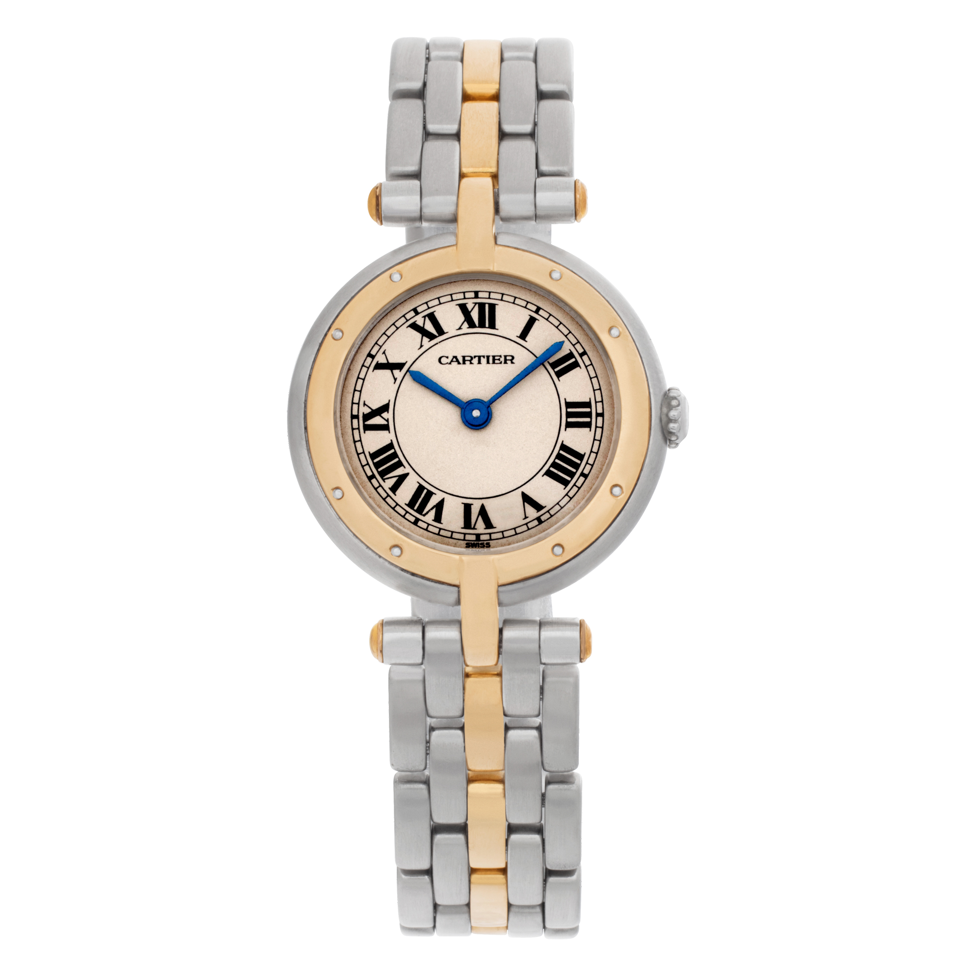 Cartier 時計　レディースウォッチ Pre-owned Cartier VLC 1057820 Stainless Steel Ivory dial 23