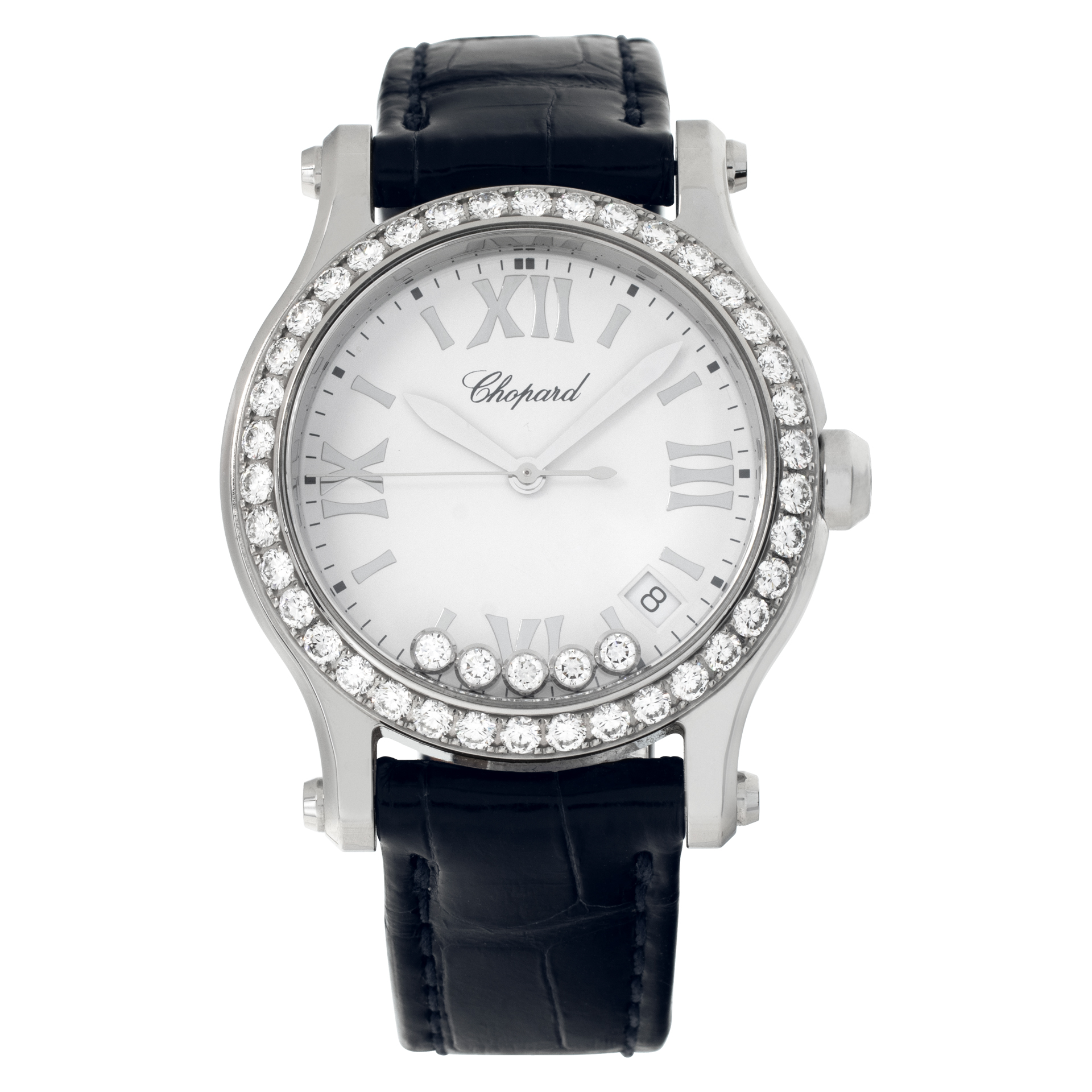 Pre-owned Chopard Happy Diamond 278582-3003 stainless | Gray