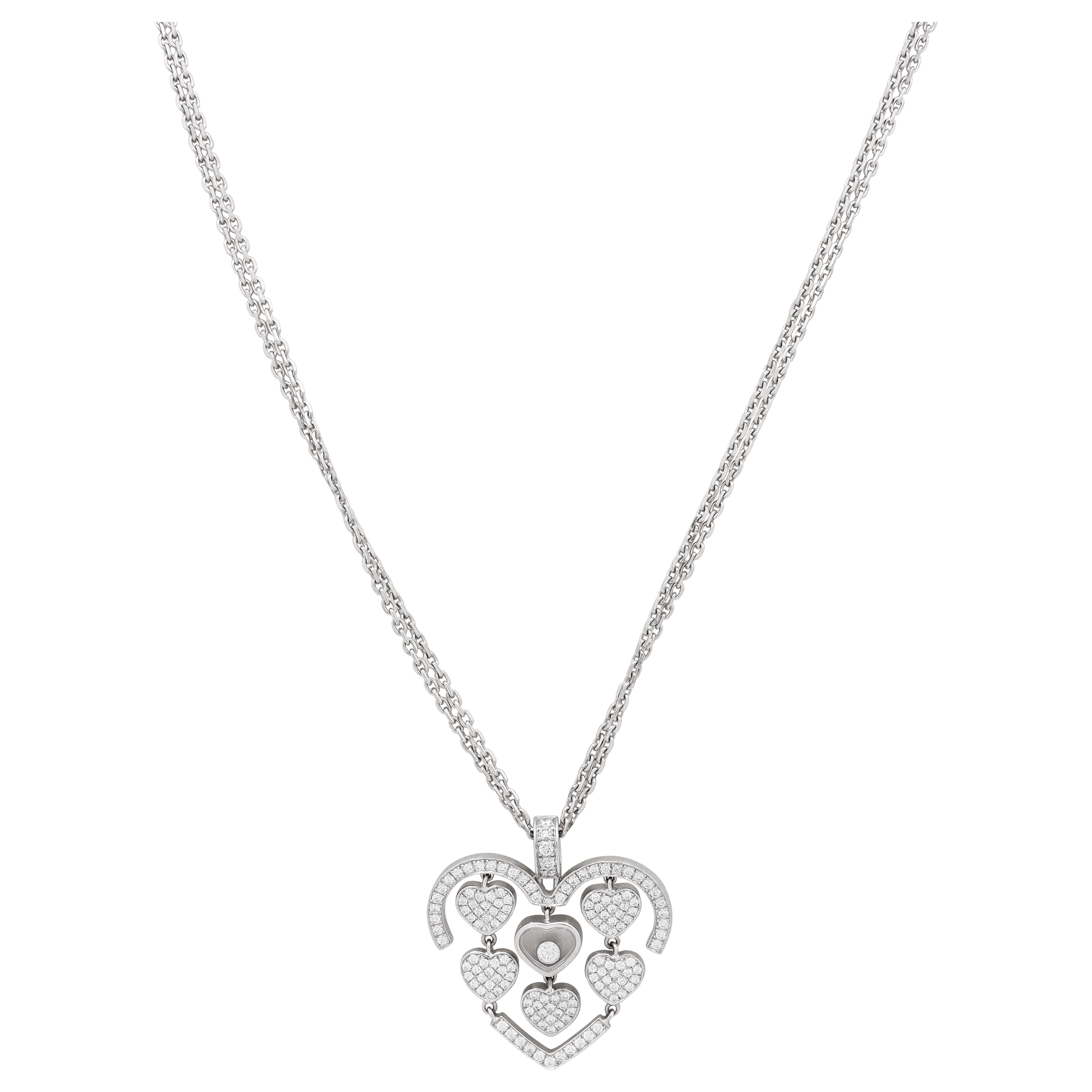Chopard Happy Diamonds pendant necklace in 18k white gold S522027
