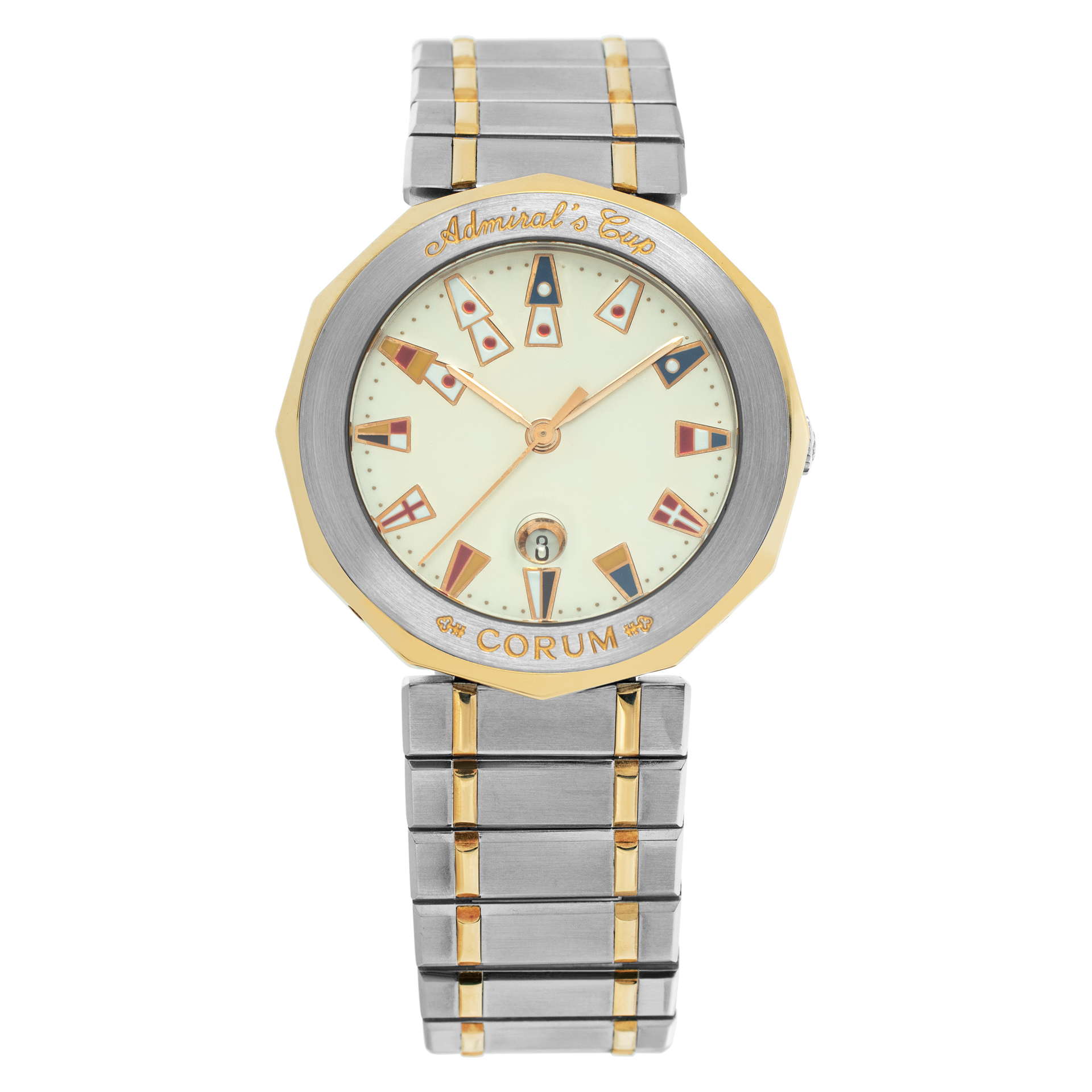 Used Corum Admirals Cup 99.810.21V52B stainless steel 35mm