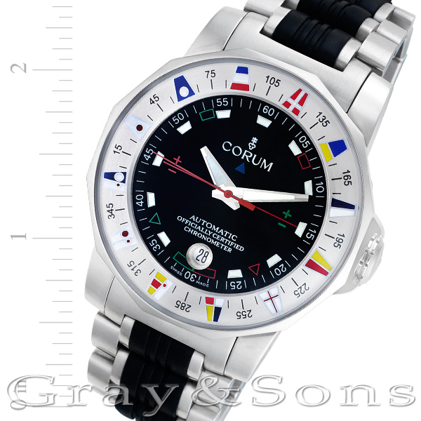 Pre-owned Corum Admirals Cup 982.630.20 stainless steel |