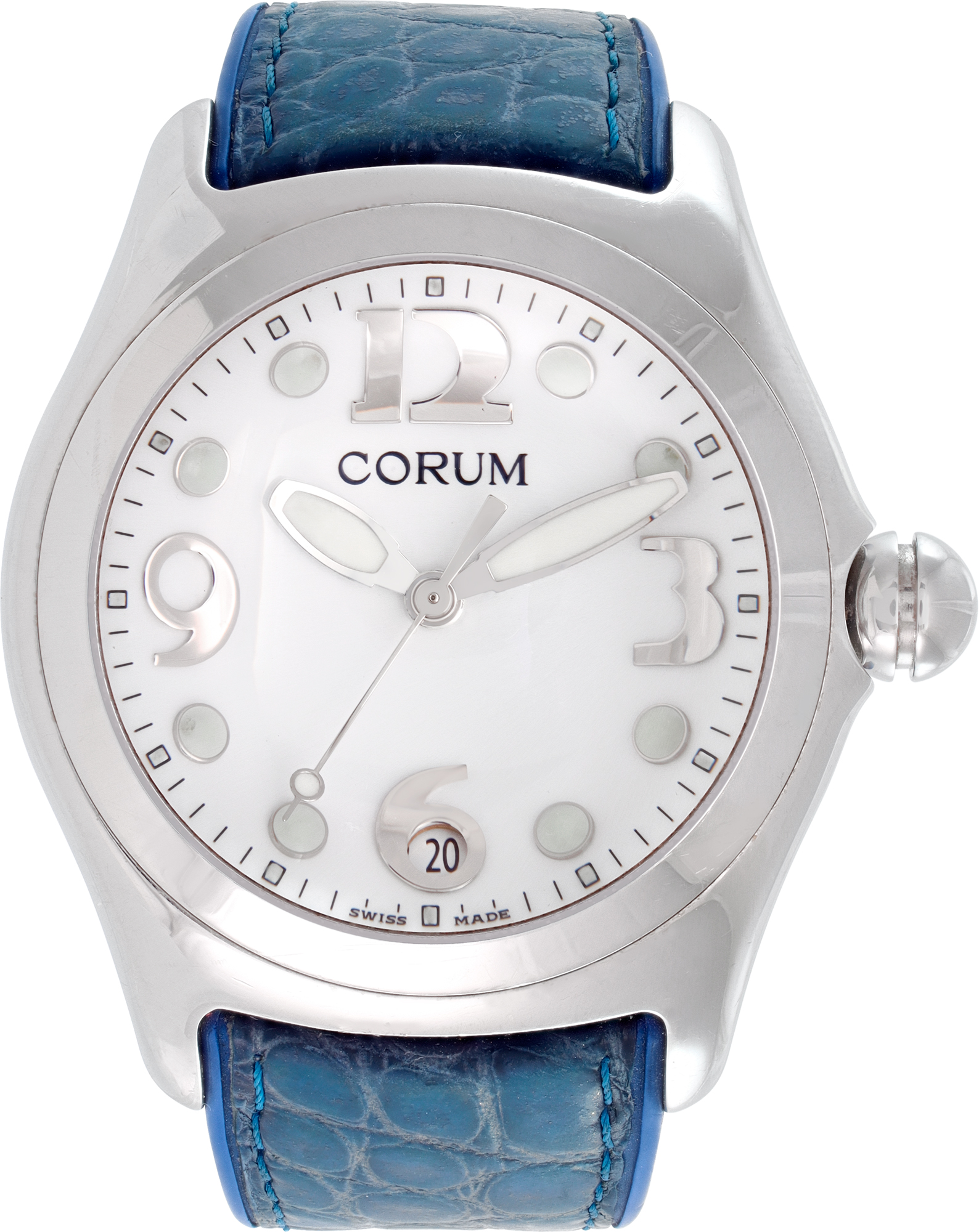Pre-owned Corum Bubble 163.150.20 Stainless Steel 44mm | Gray & Sons