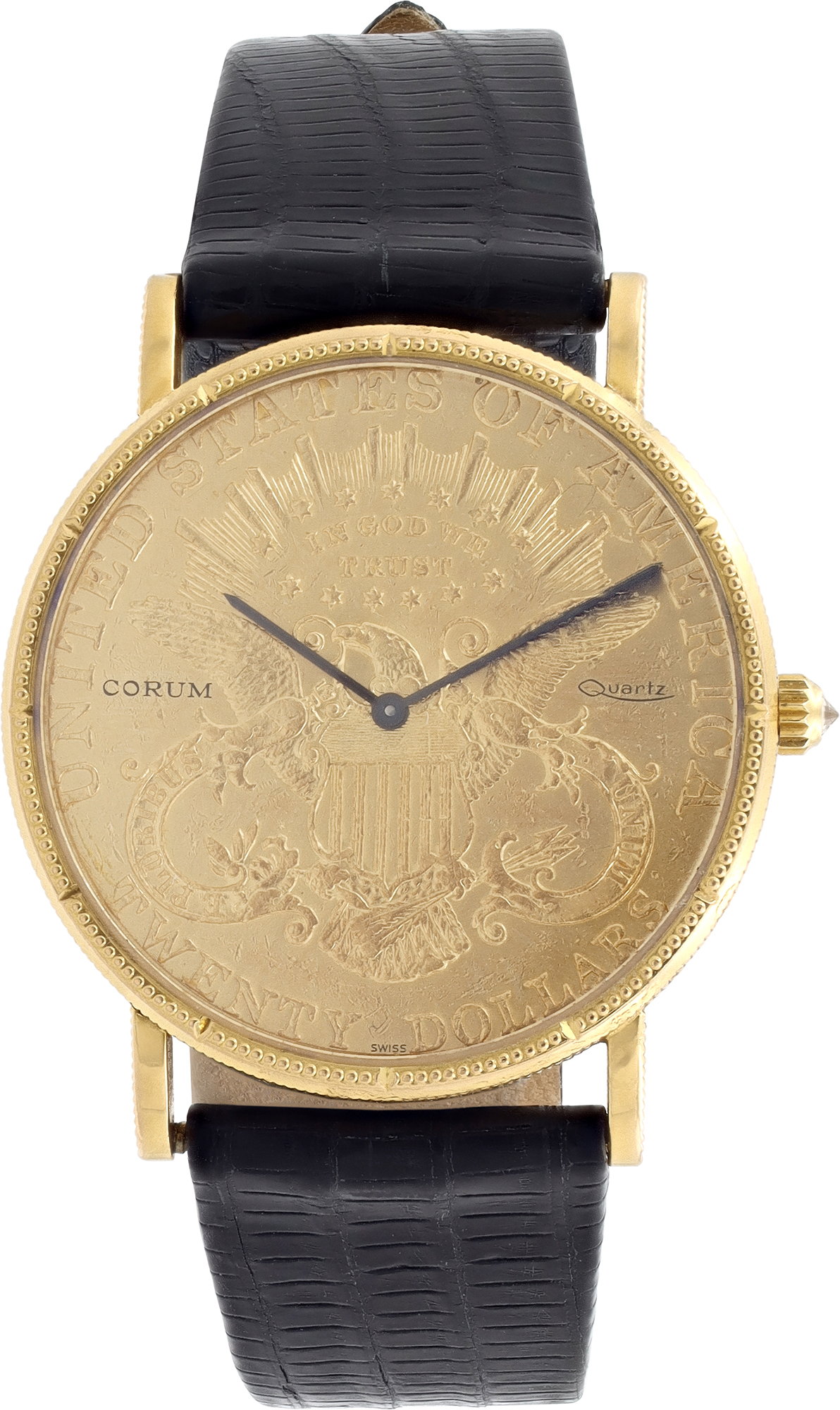 英*樹様 腕時計 CORUM表記 ゴールド　ウォッチ Pre-owned Corum $20 gold piece 122 18k Yellow Gold 35mm | Gray & Sons