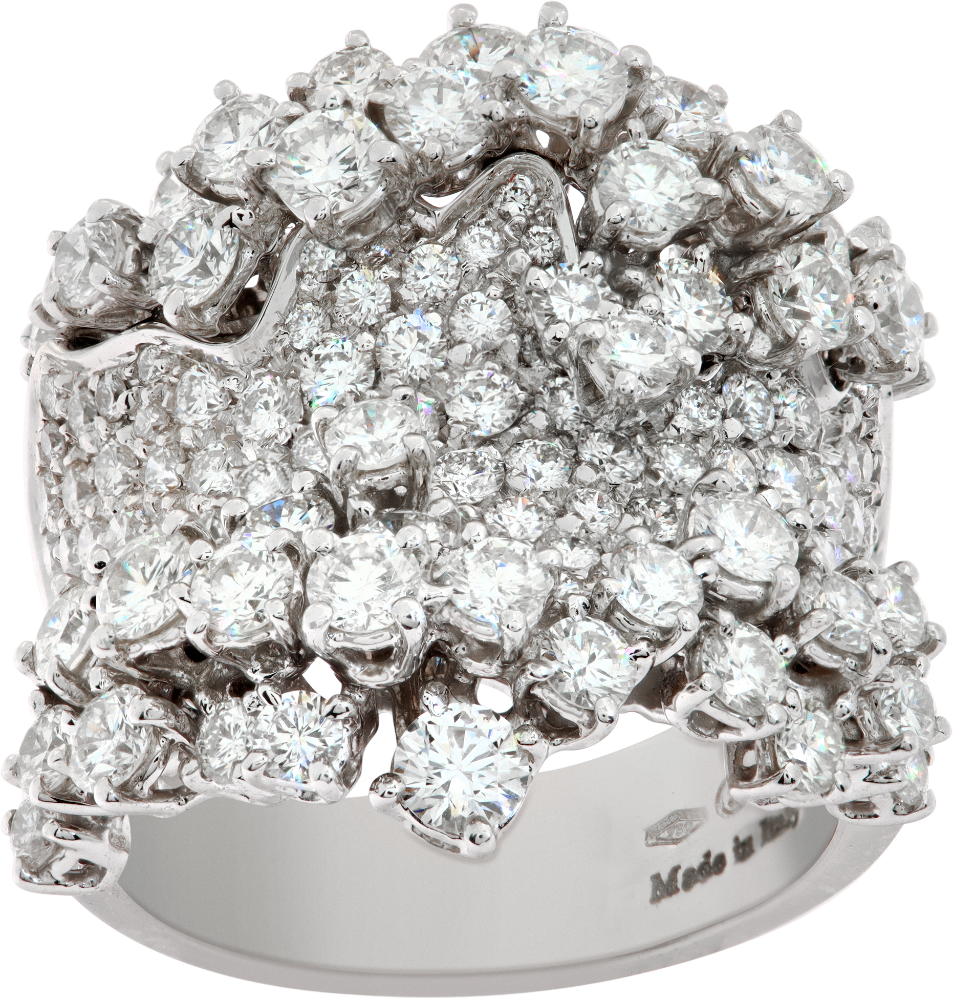Damiani Mimosa Floral Bouquet diamond ring S520694