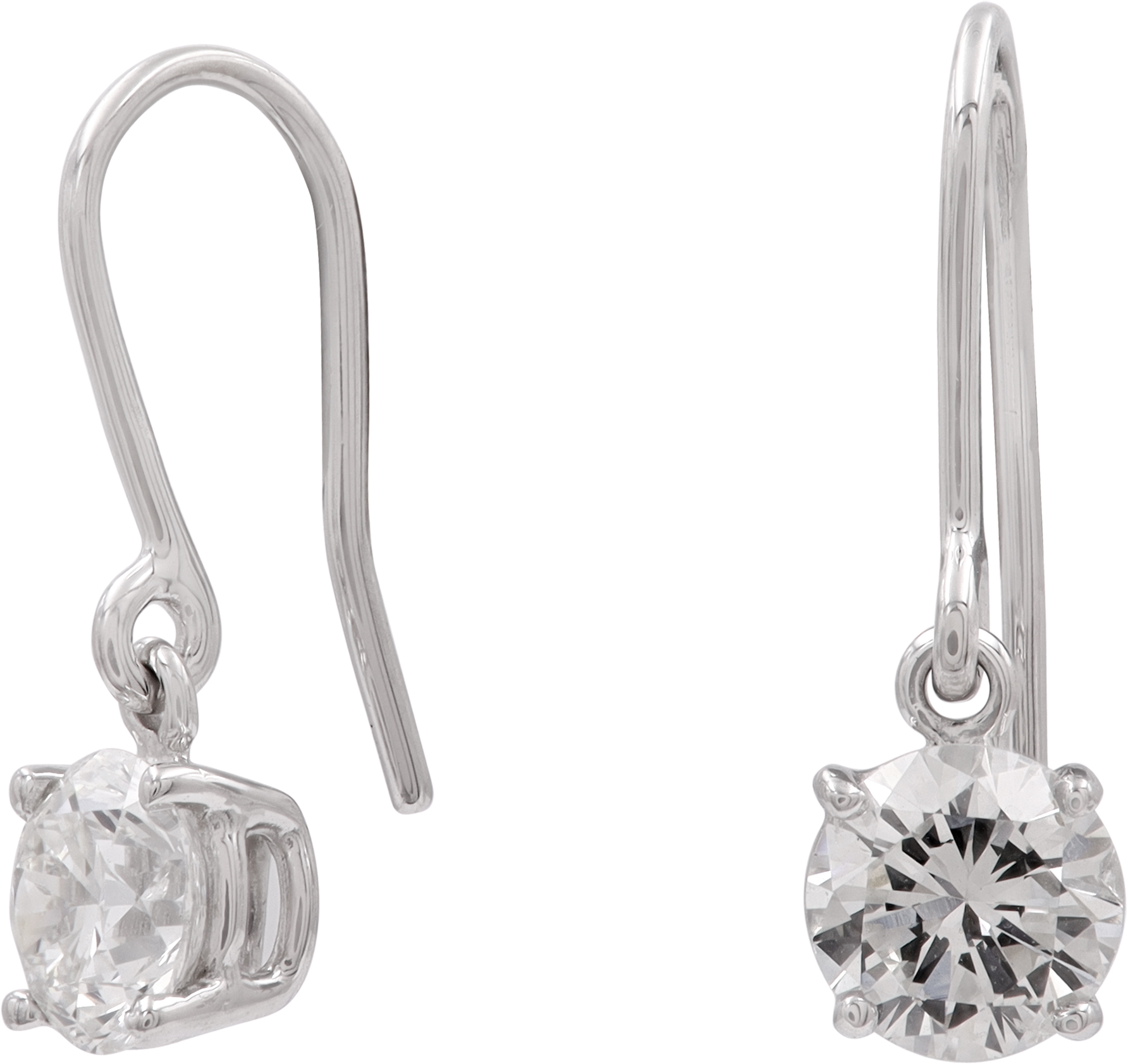 Dangling Diamond Earring in 18k white gold Dangling Diamond Earring in 18k white gold