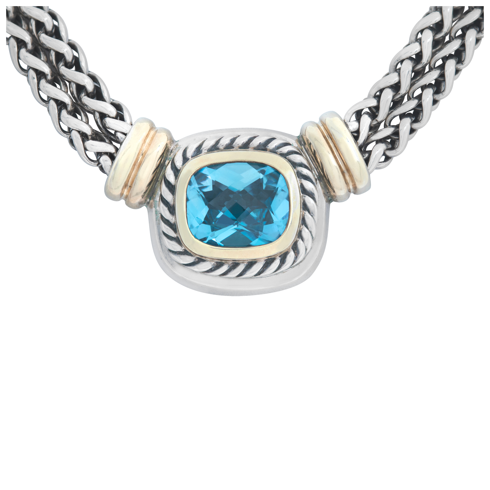 ❤️GWセール❤️David Yurman 天然石 シルバー925 14金ネックレス david_yurman_albion_collection