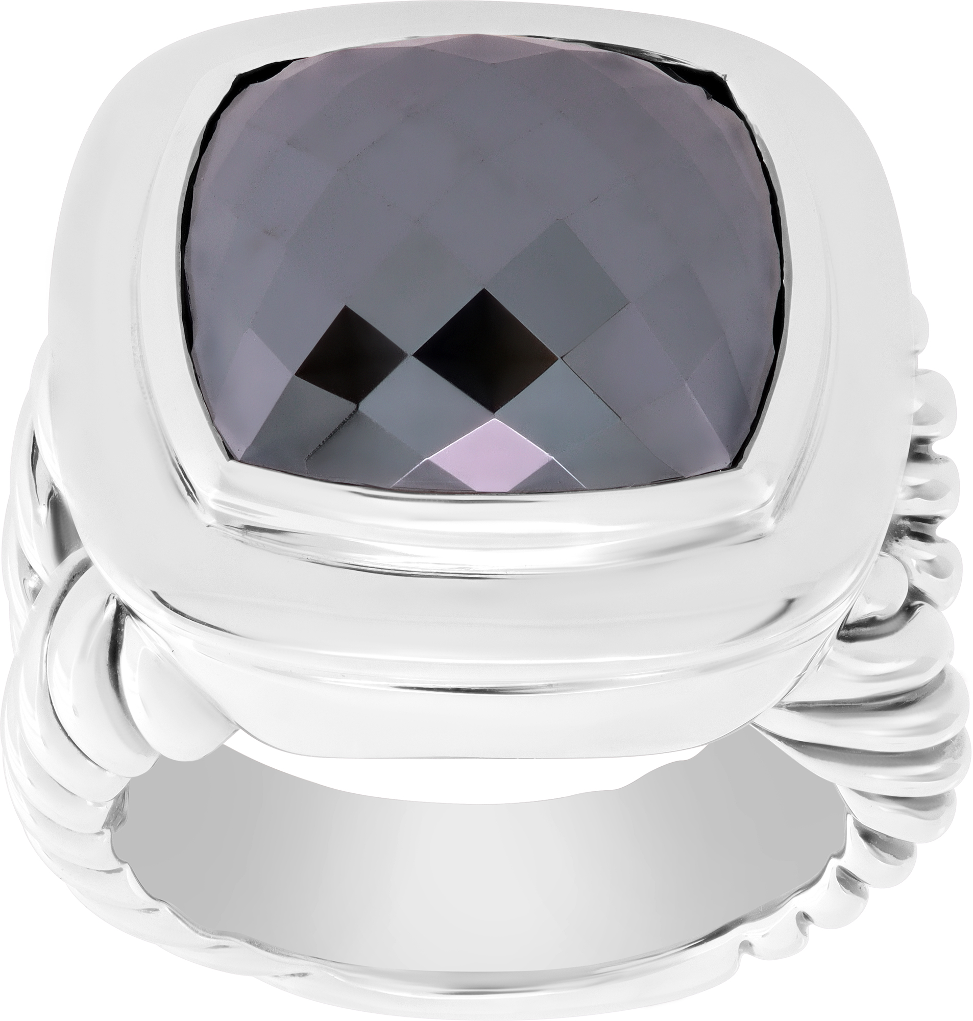 David Yurman Albion Hematite ring in sterling silver