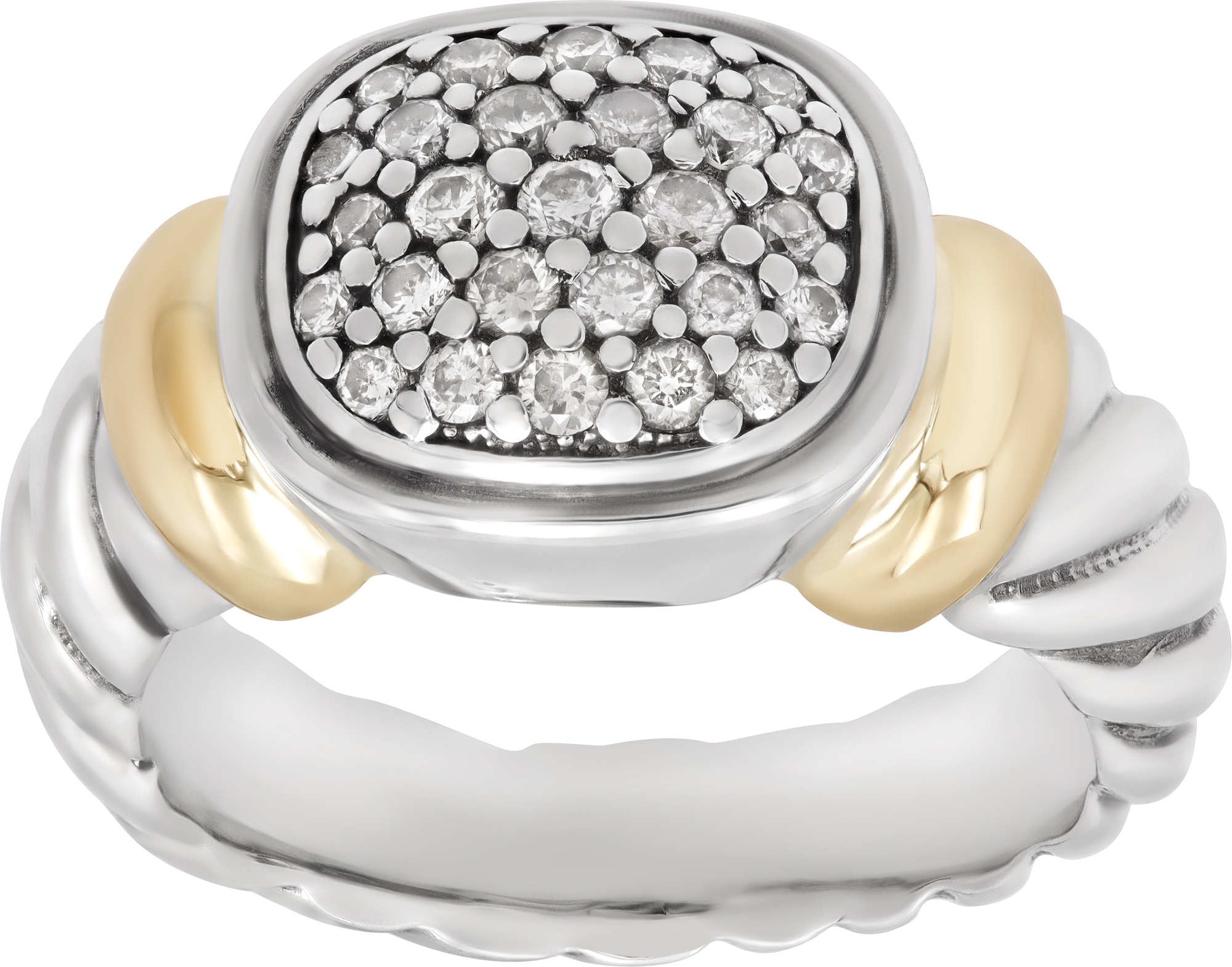 David Yurman in sterling silver with diamond accents. S521895