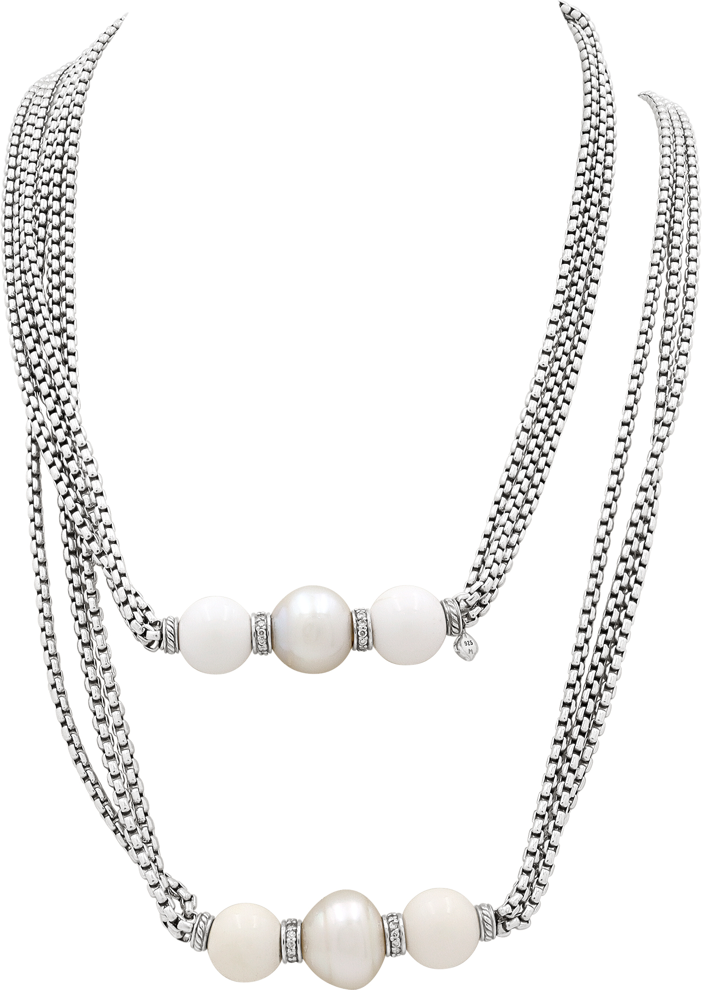 David Yurman multistrand pearl necklace