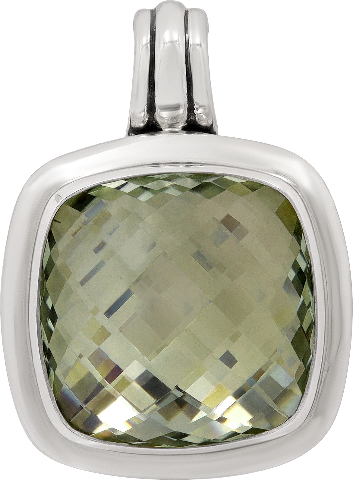 David Yurman Prasolite Pendant In Sterling Silver