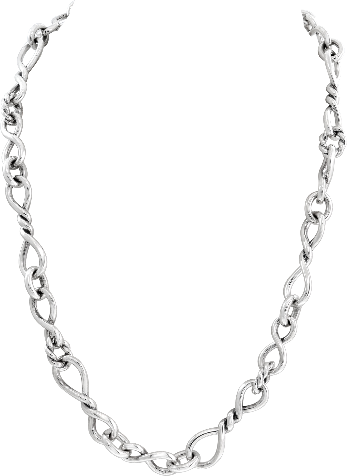 David Yurman Sterling Silver Twisted Link Continuance N517379
