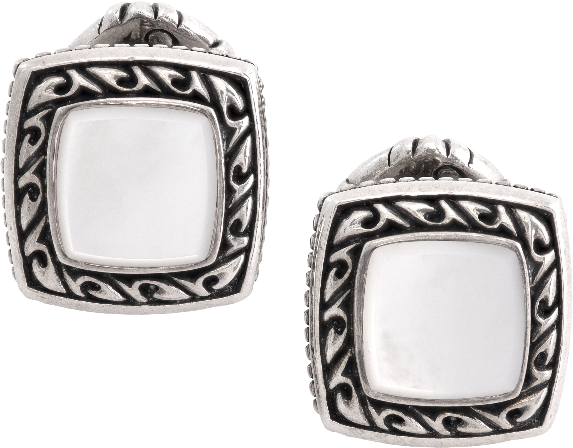 Scott Kay sterling silver with mother of pearl cufflinks Scott Kay sterling silver with mother of pearl cufflinks