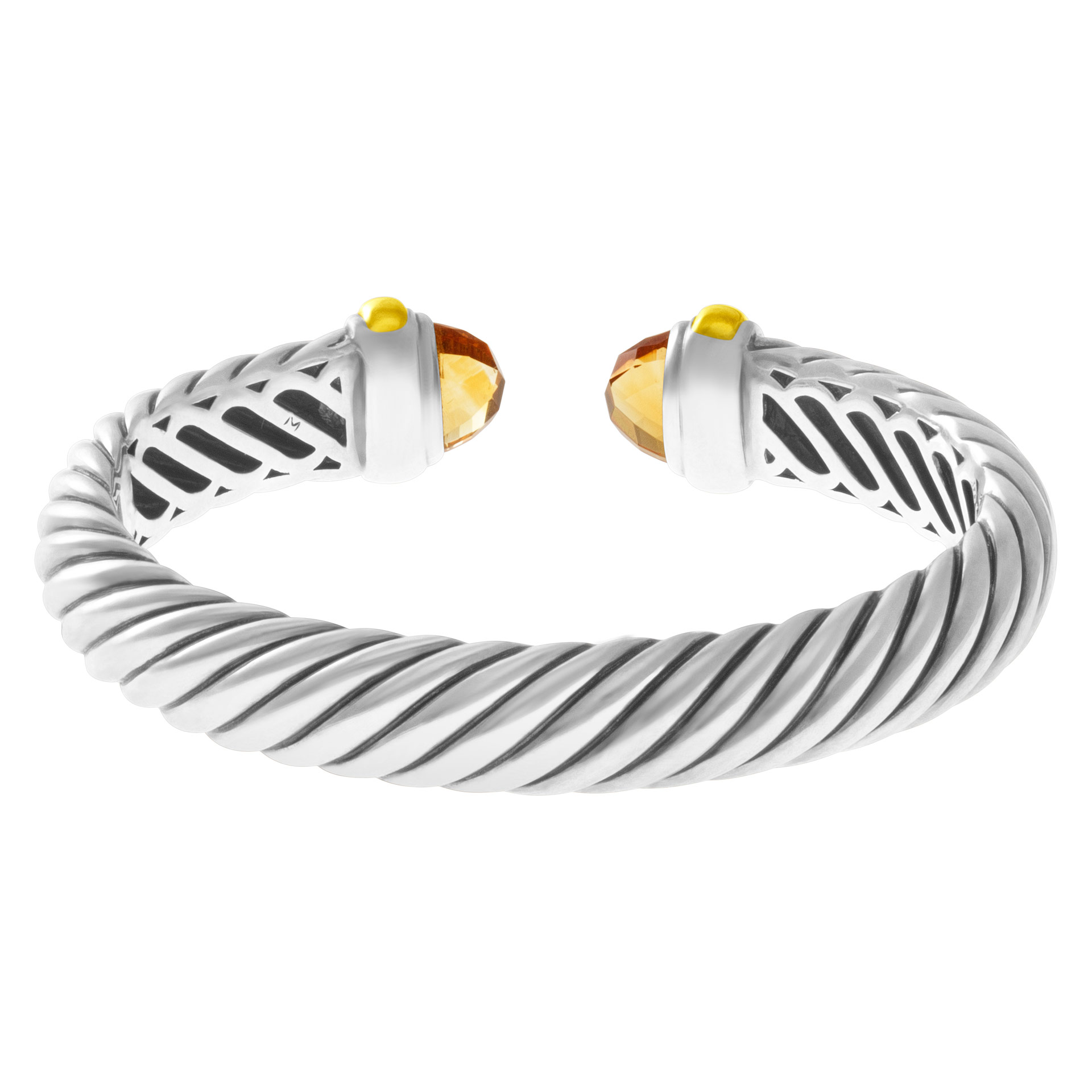 David Yurman Waverly Sterling Cable Bracelet Watch with Diamond and Gold Accents David Yurman Cable Watch - Etsy main image 3