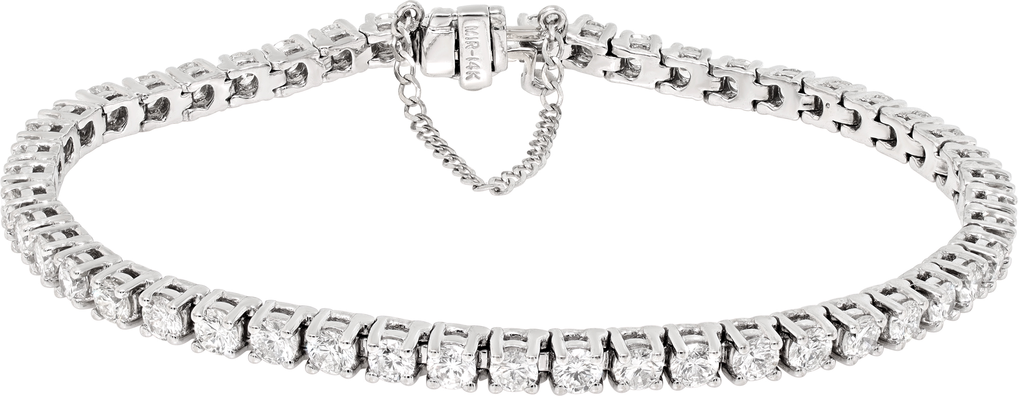 Diamond bracelet in 18k white gold with approx. 5 carats in G-H color, VS clarity diamonds S521643