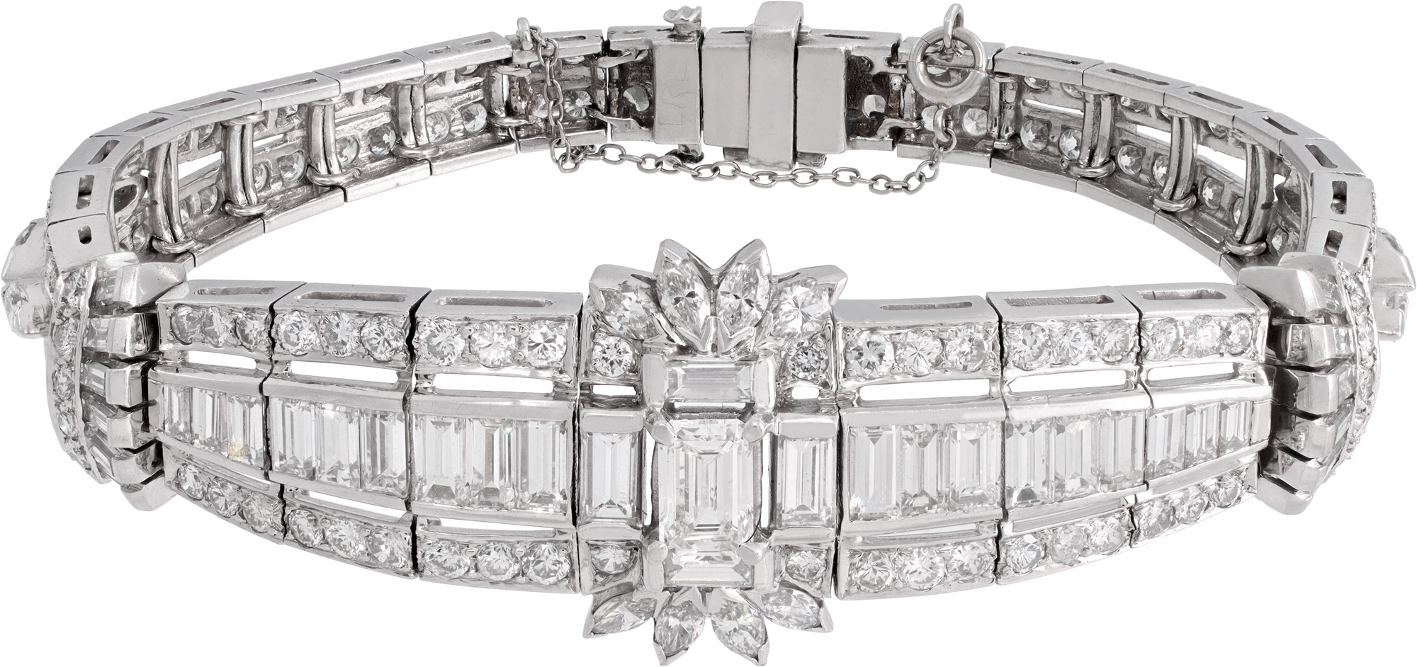 Diamond bracelet in platinum S521294
