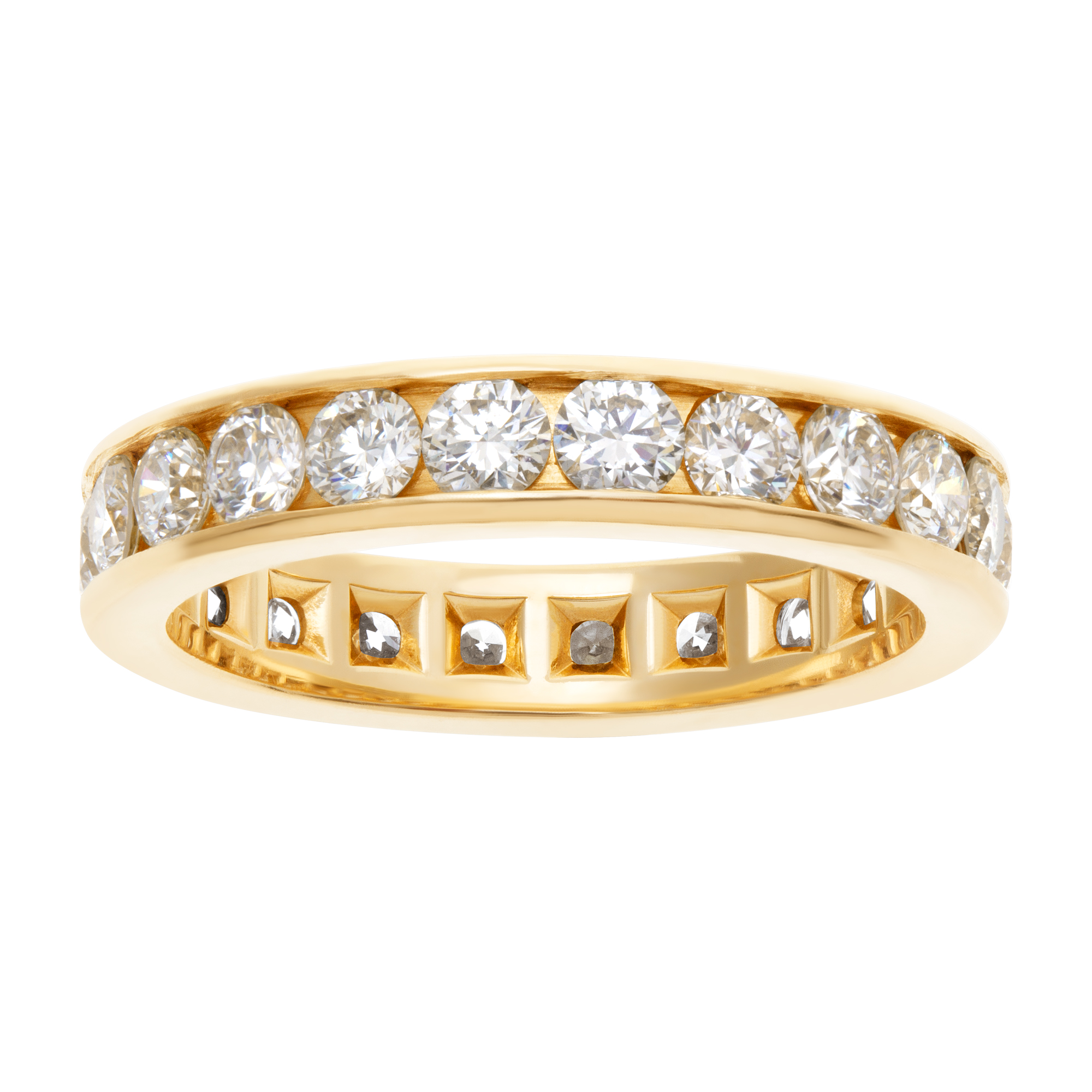 Diamond eternity band in 14k gold