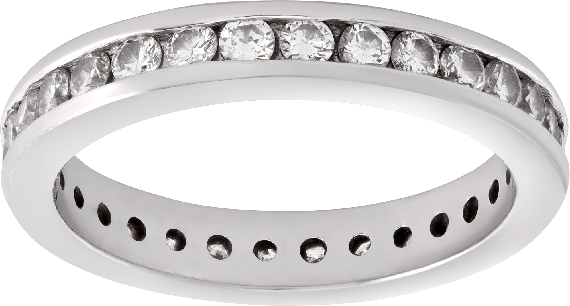 Diamond eternity band in platinum with approx 1ct in diamonds