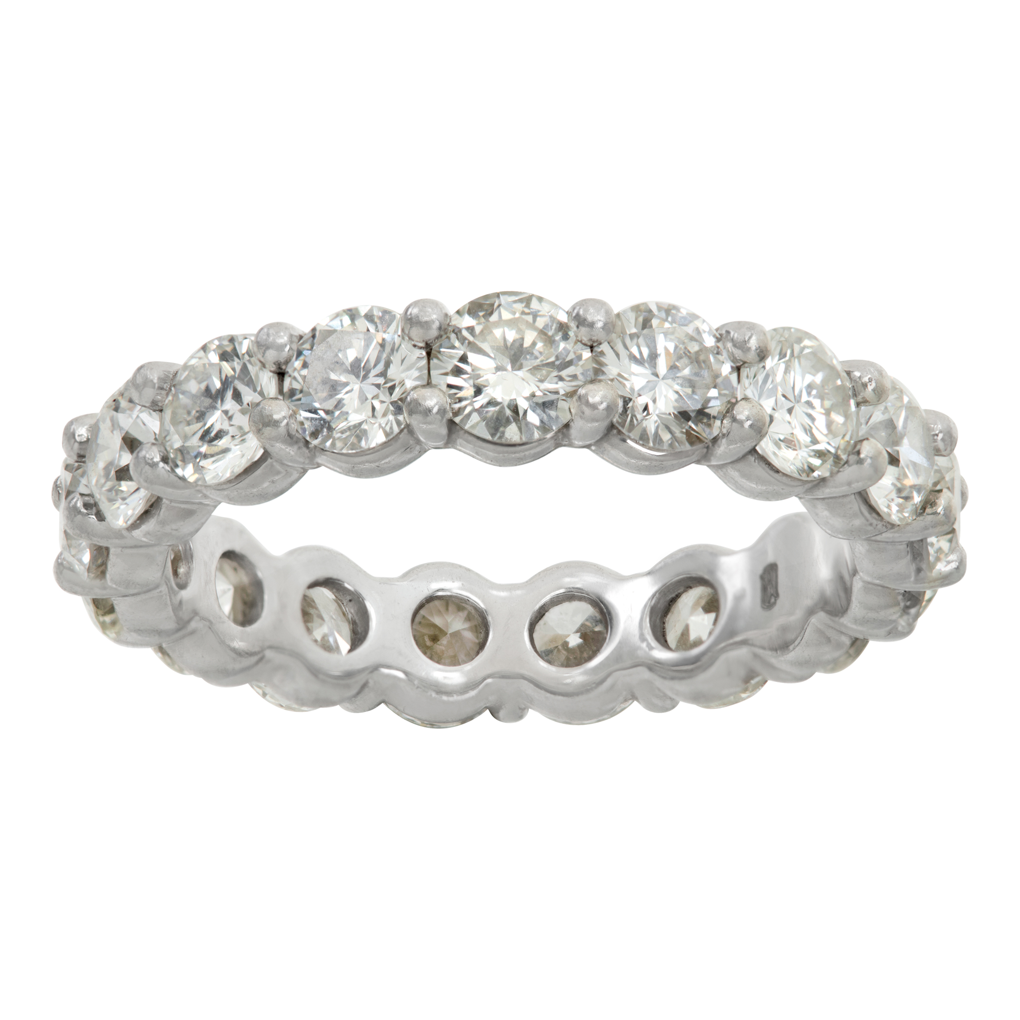 Diamond eternity band in platinum