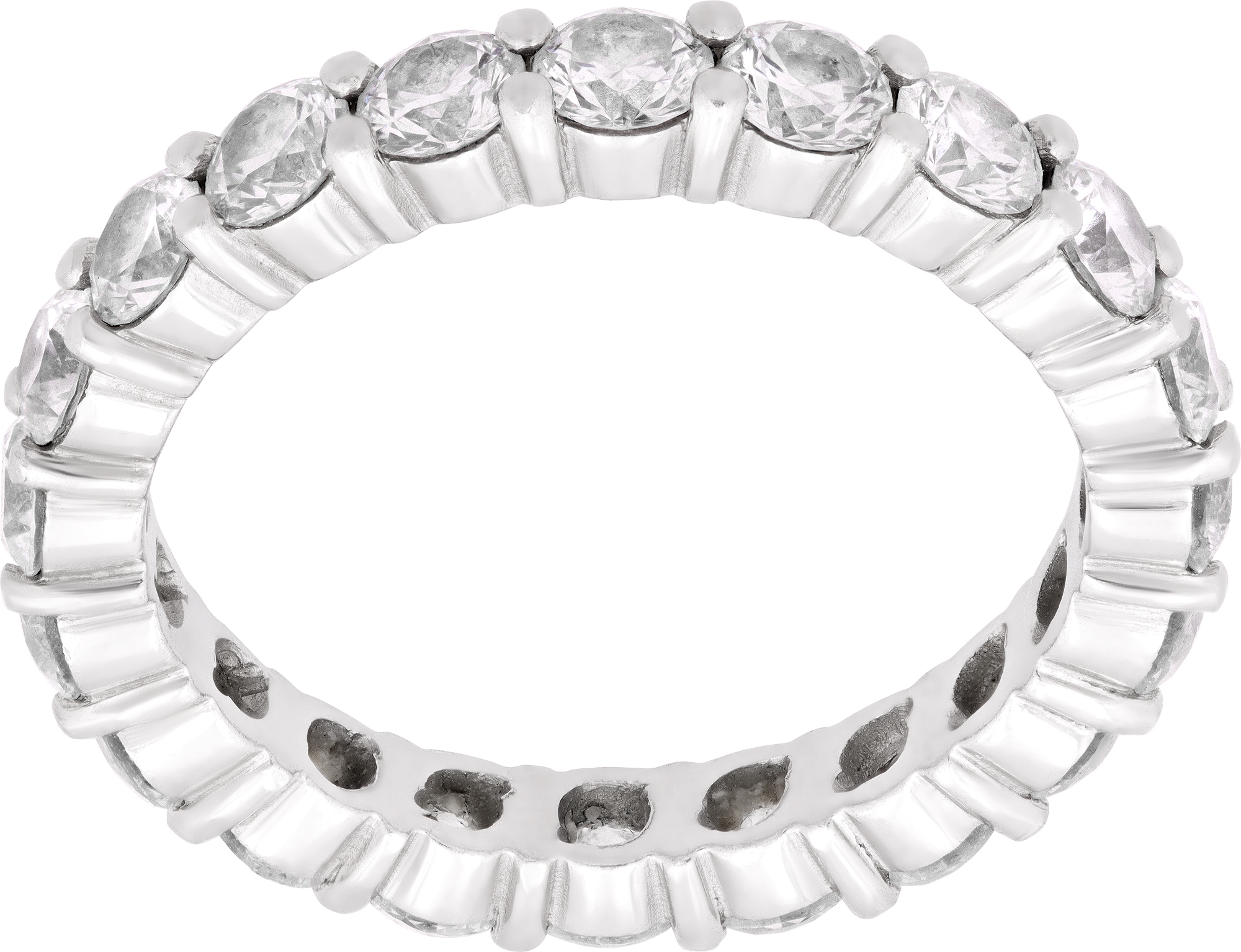 Diamond Eternity Band round brilliant cut diamonds set in platinum