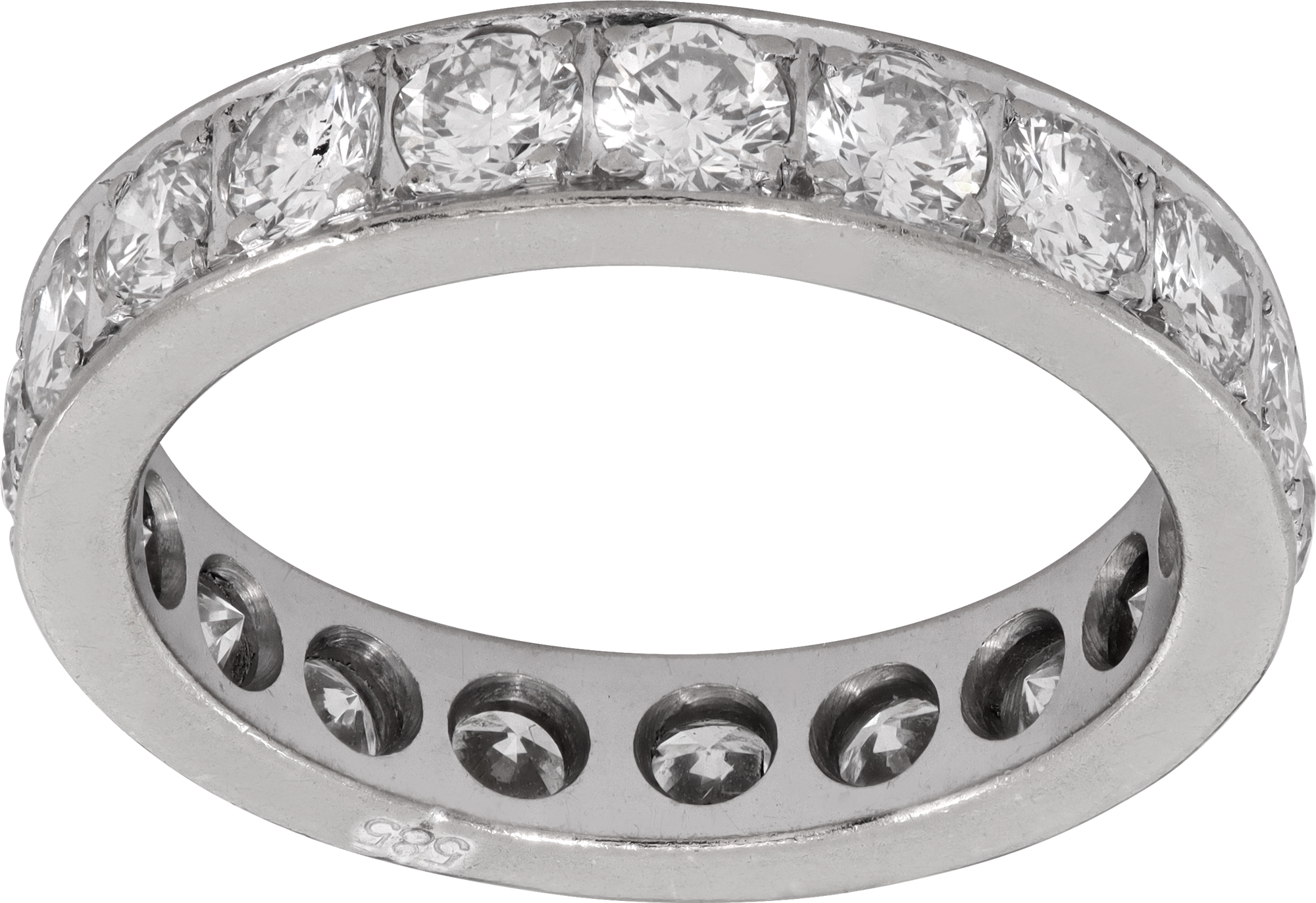 Diamond Eternity ring in 14k white gold