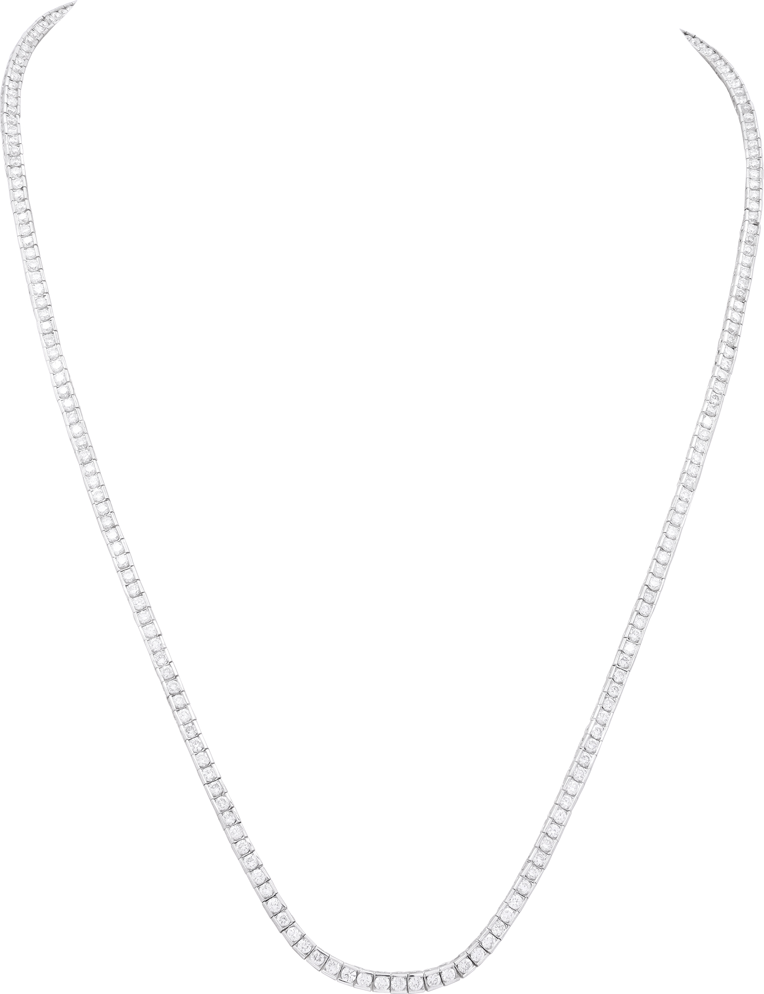 Diamond line bracelet in 18k white gold S521984