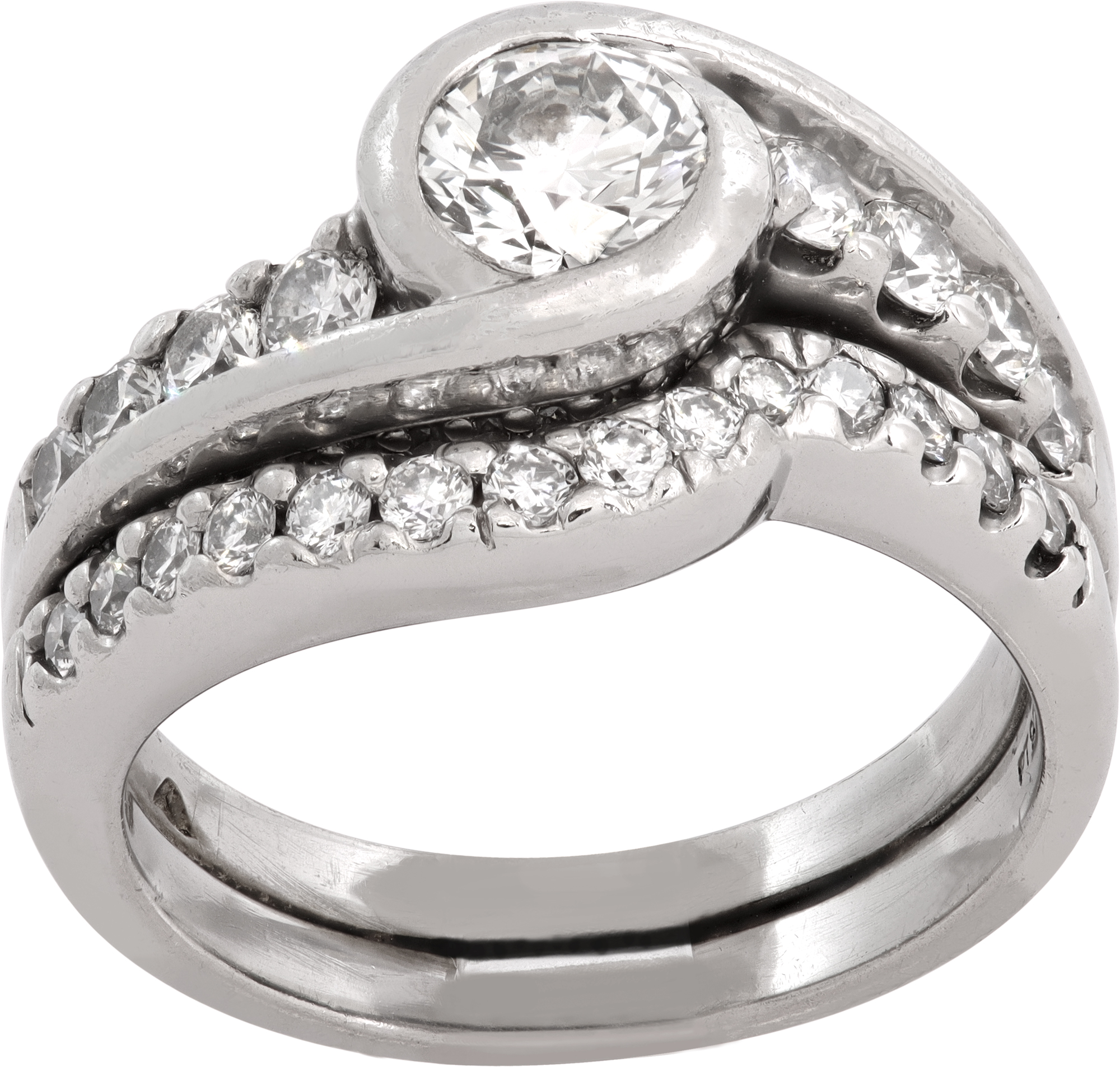 Diamond ring in platinum S521774