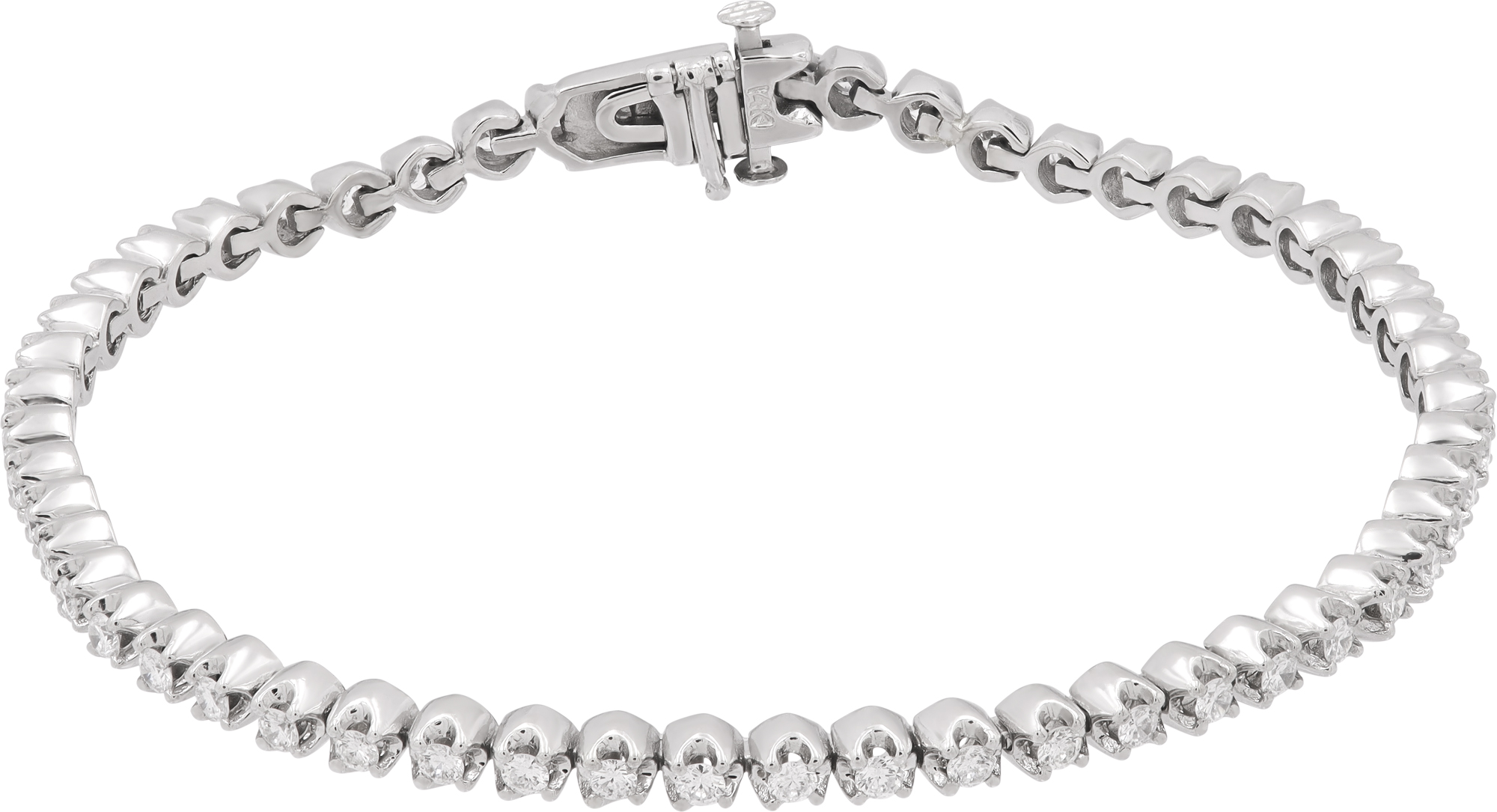Diamond Tennis Bracelet in 14k white gold