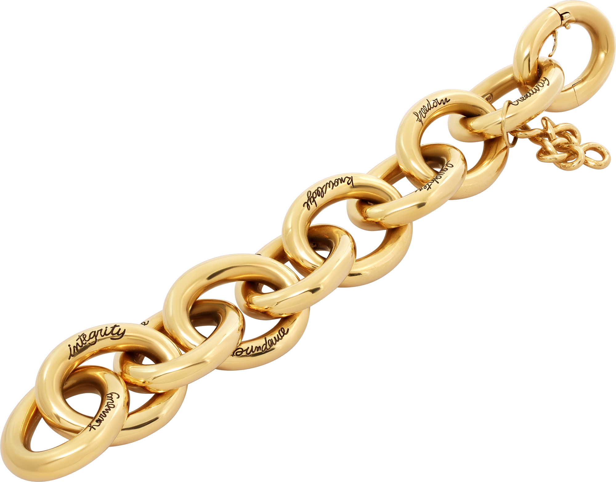 Diane Von Furstenberg for H. Stern "Sutra" 18K Large Gold Link Bracelet Diane Von Furstenberg for H. Stern "Sutra" 18K Large Gold Link Bracelet