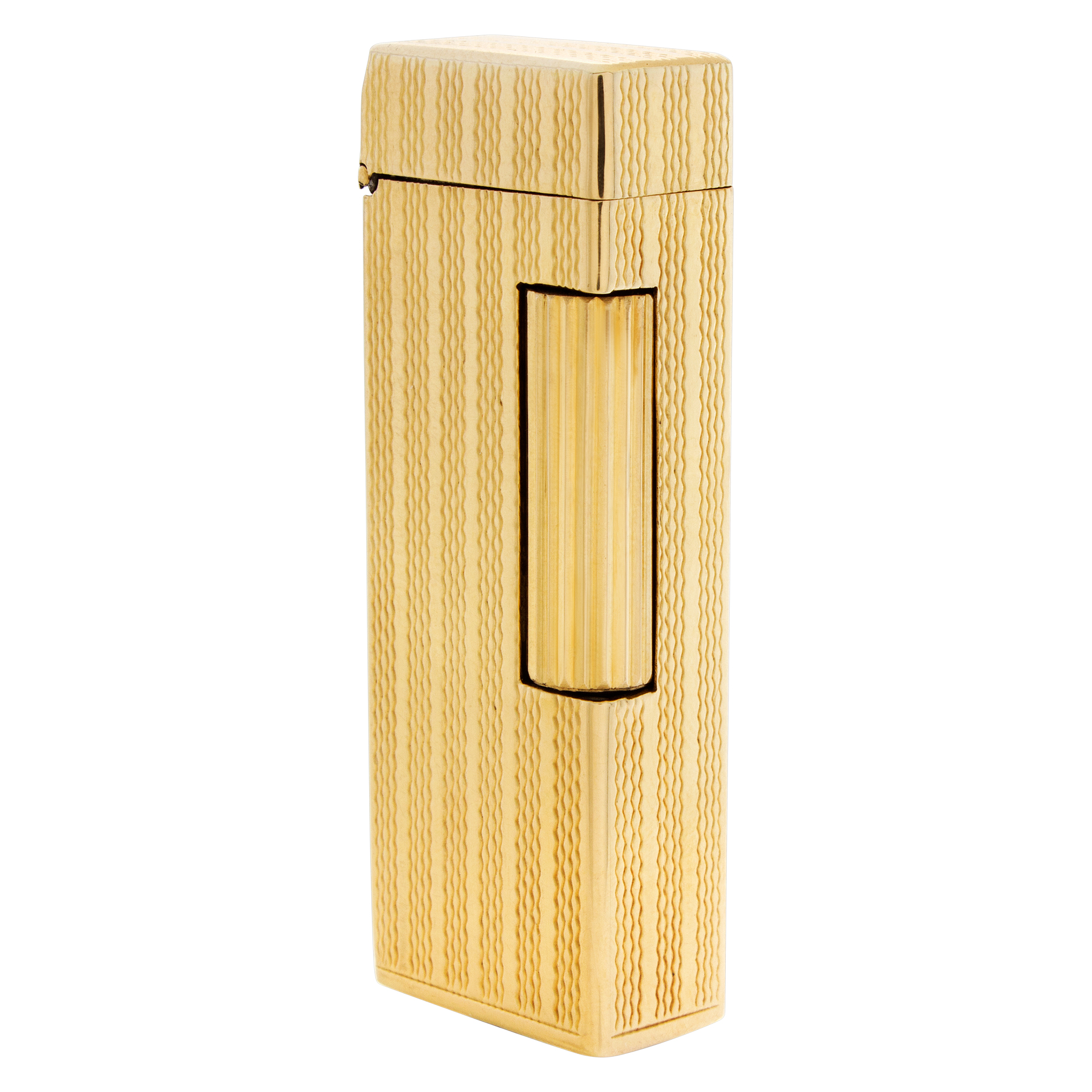 dunhill 金無垢19.3g 14CT-GOLD OVERSEAS-214 Dunhill 14CT Gold Bezel Quartz Watch Model Overseas 214 for