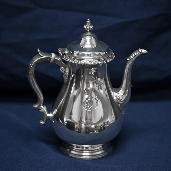 ENGLISH GADROON, Gorham, 6 pieces tea and coffee sterling