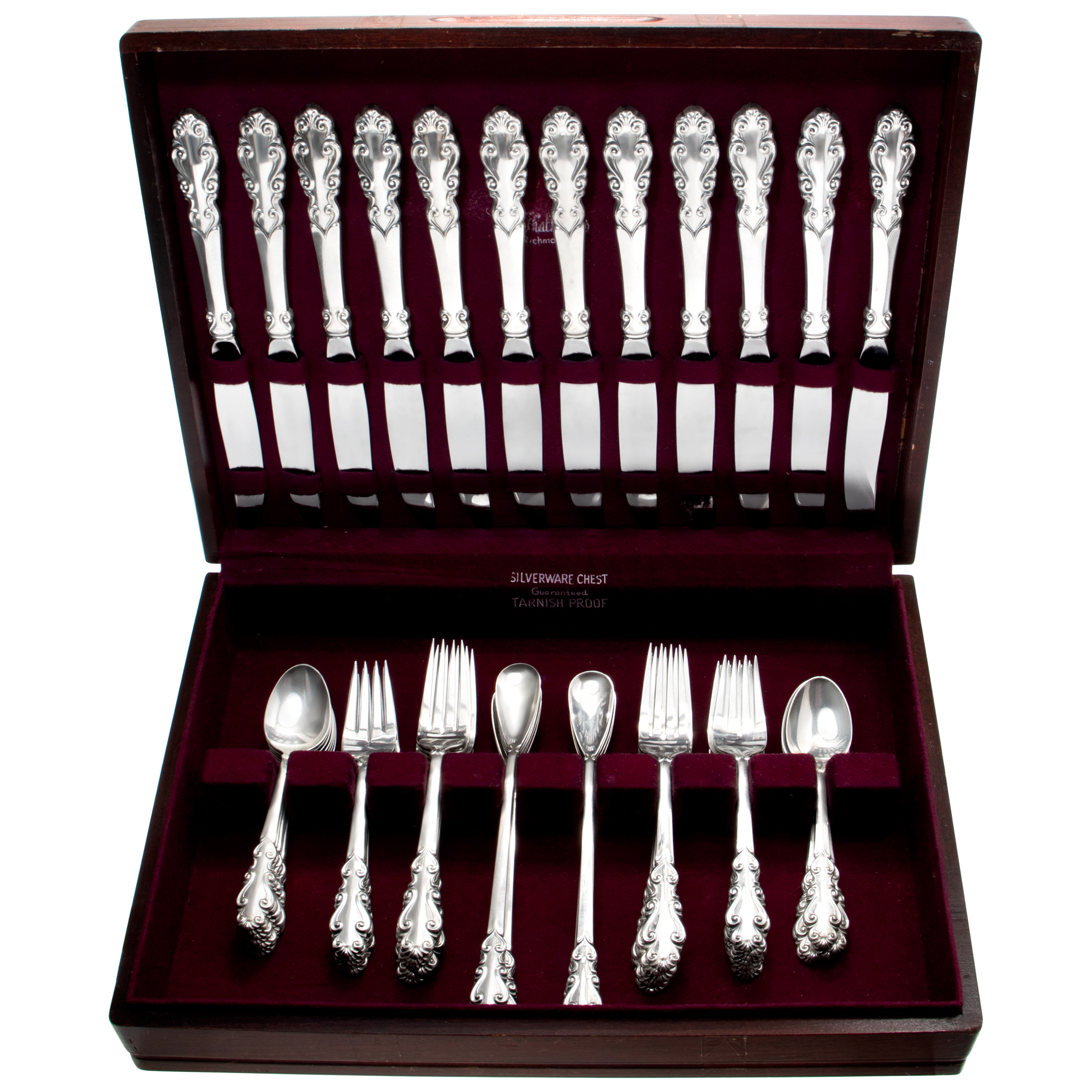 ESPLANADE Sterling silver flatware set patented in 1952 by