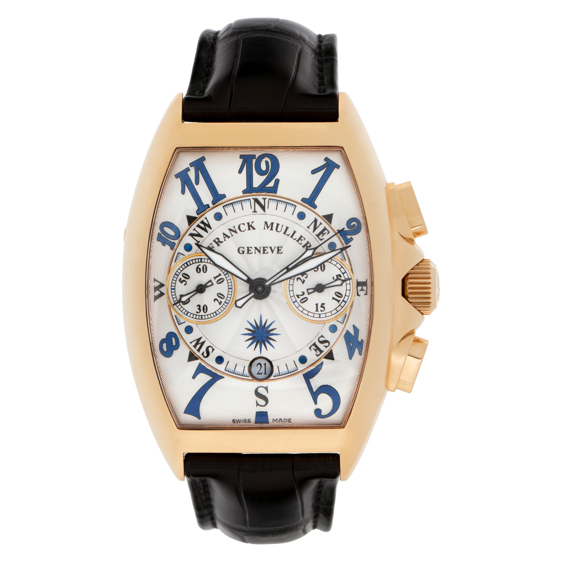 Pre-owned Franck Muller Chronograph 8080 CC AT 18k rose |