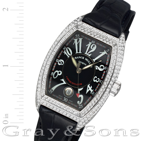 Used Franck Muller Conquistador MEN SC 18k white gold 34mm