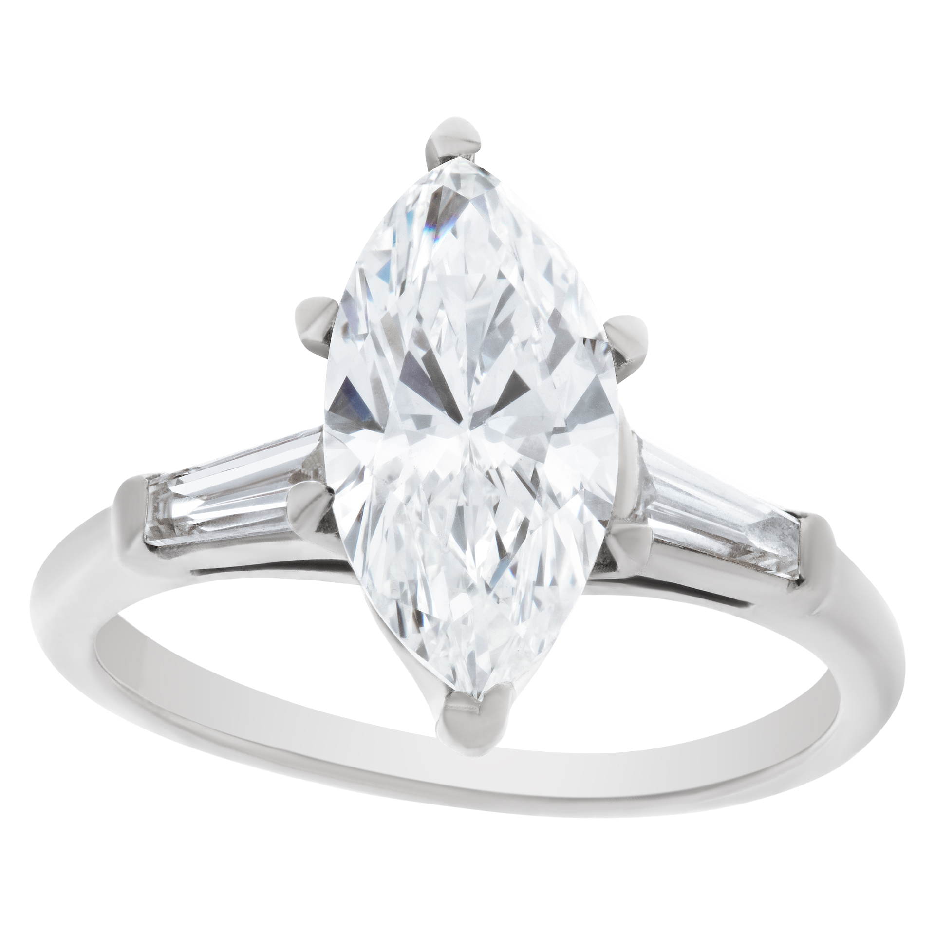 GIA certified marquise brilliant cut diamond 1.75 carat ( I color, VS1 clarity) S518923