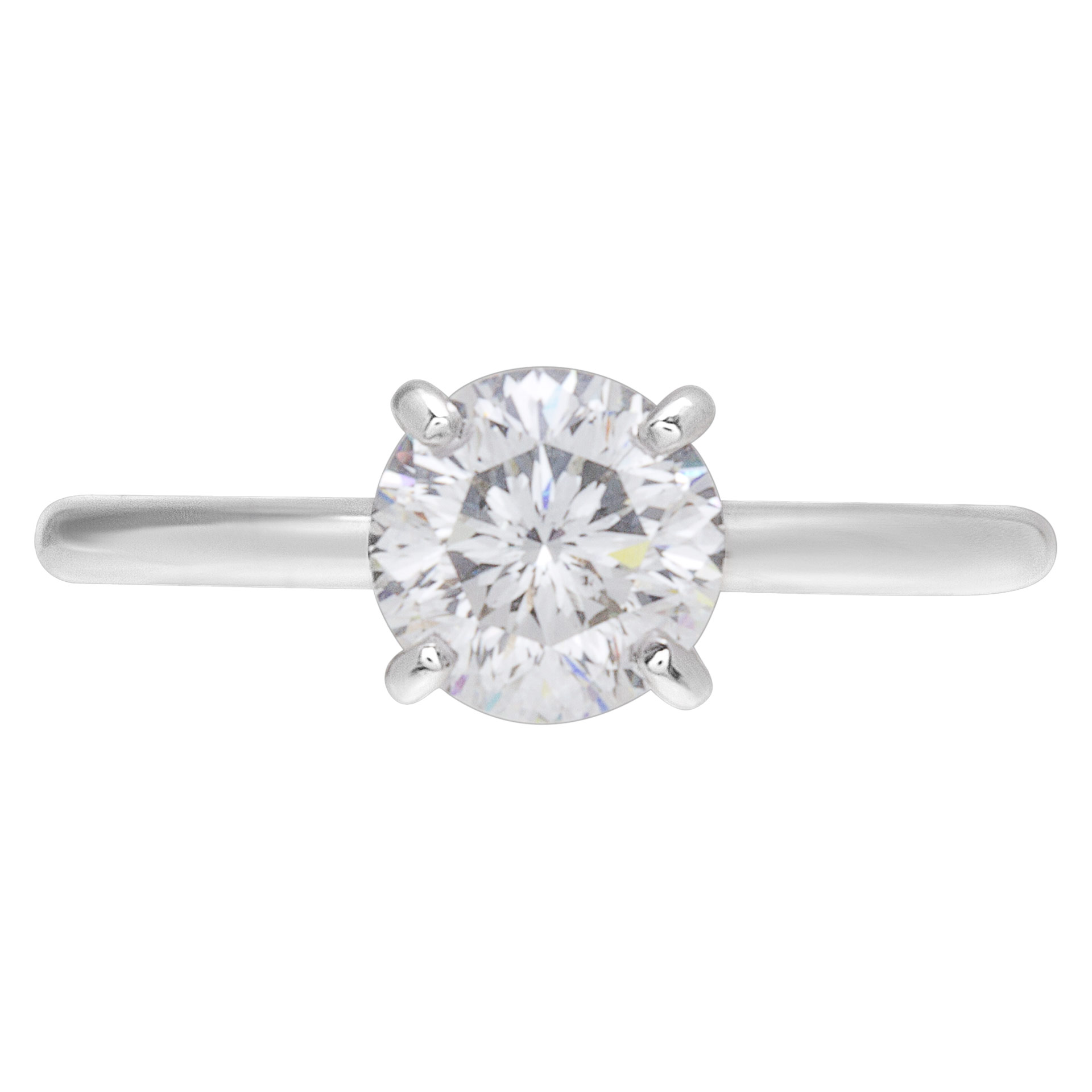GIA certified round brilliant cut diamond 1.22 carat (G color, SI1 clarity) ring GIA certified round brilliant cut diamond 1.22 carat (G color, SI1 clarity) ring