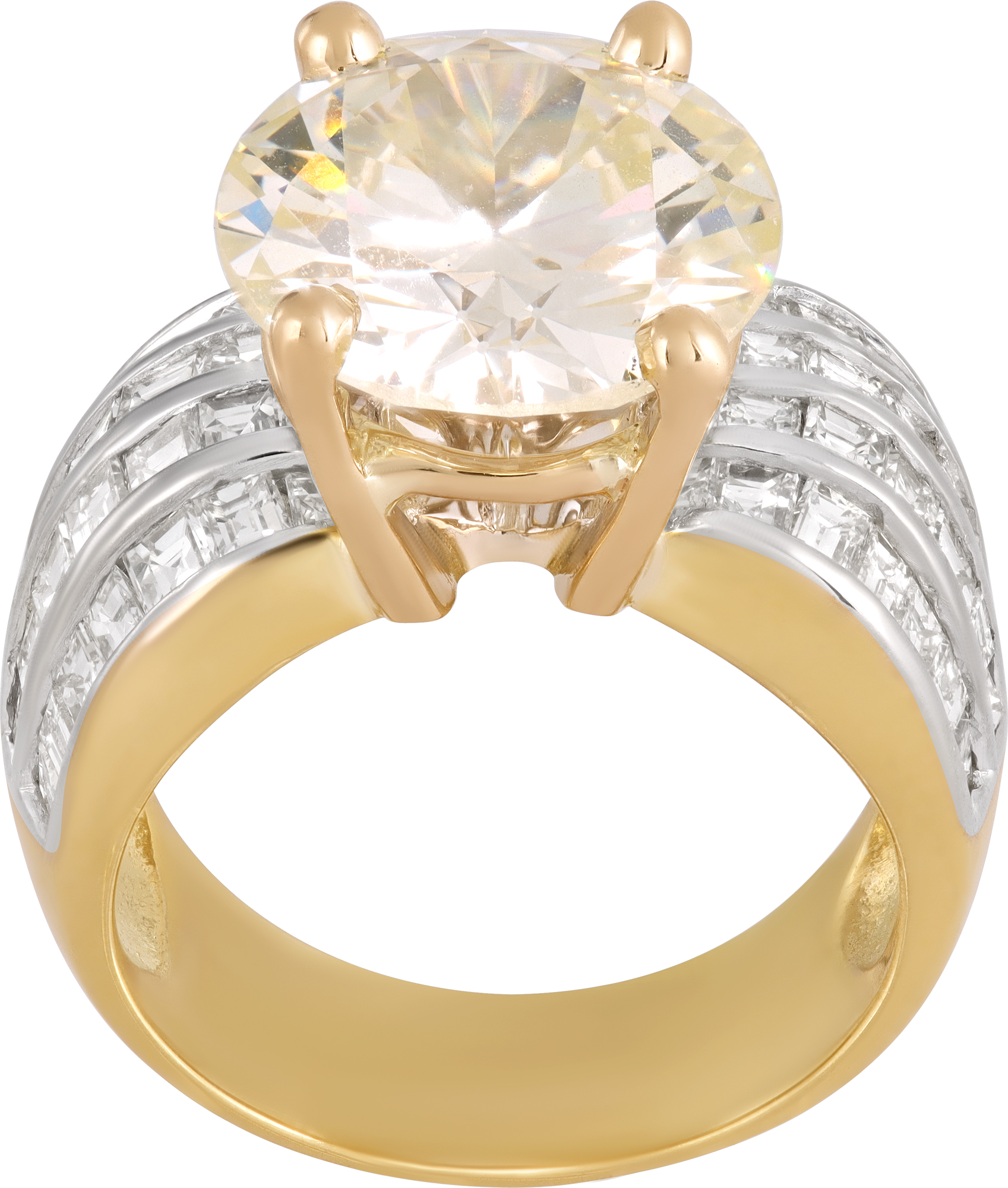 GIA certified round brilliant cut diamond 5.65 carat ring S521664