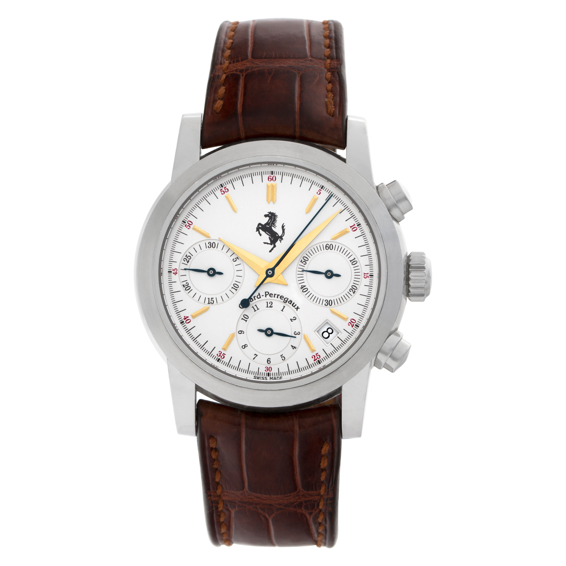 Pre-owned Girard Perregaux Ferrari 8020 Stainless Steel N/A